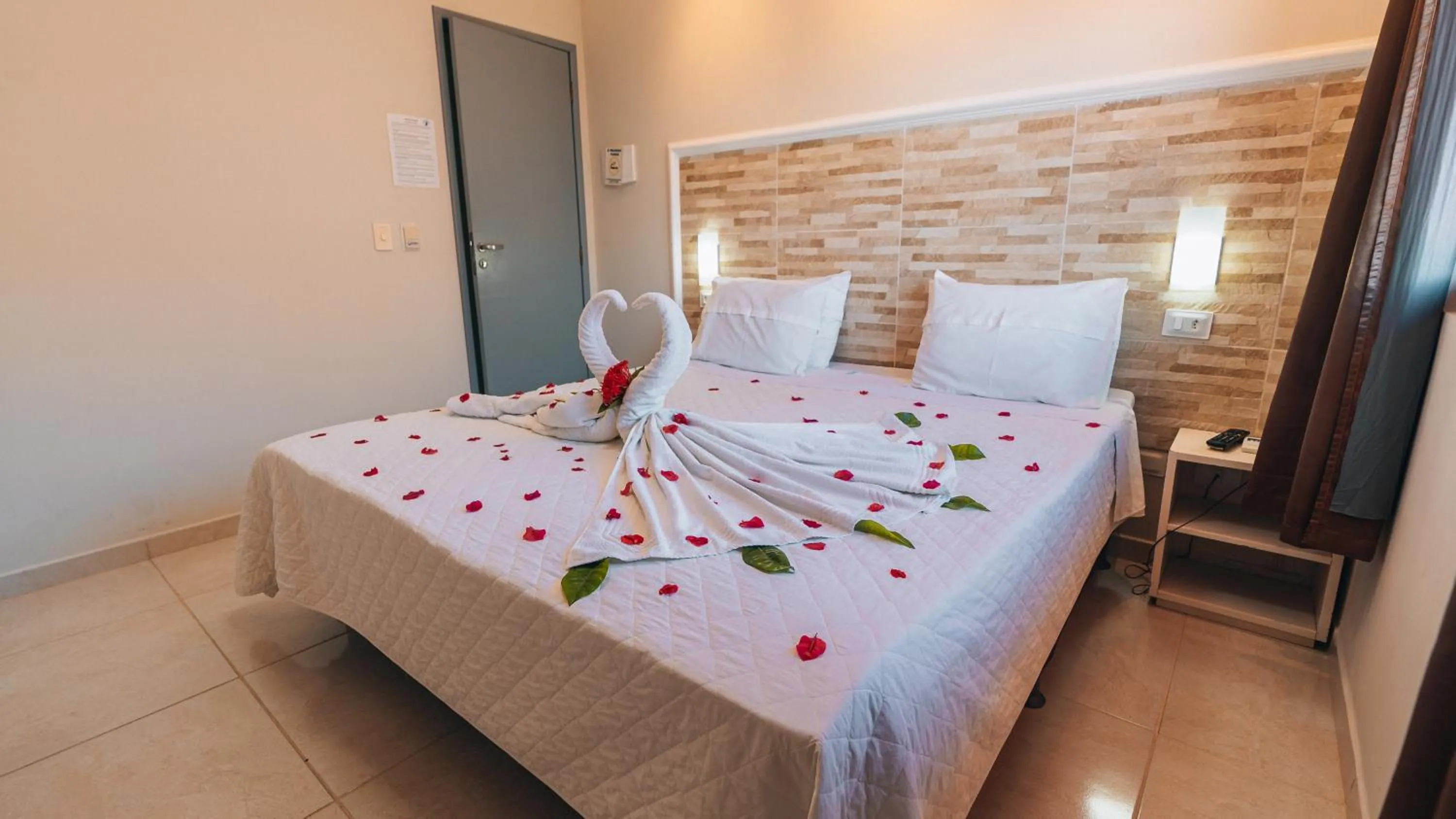 Bed in Pousada São Jorge