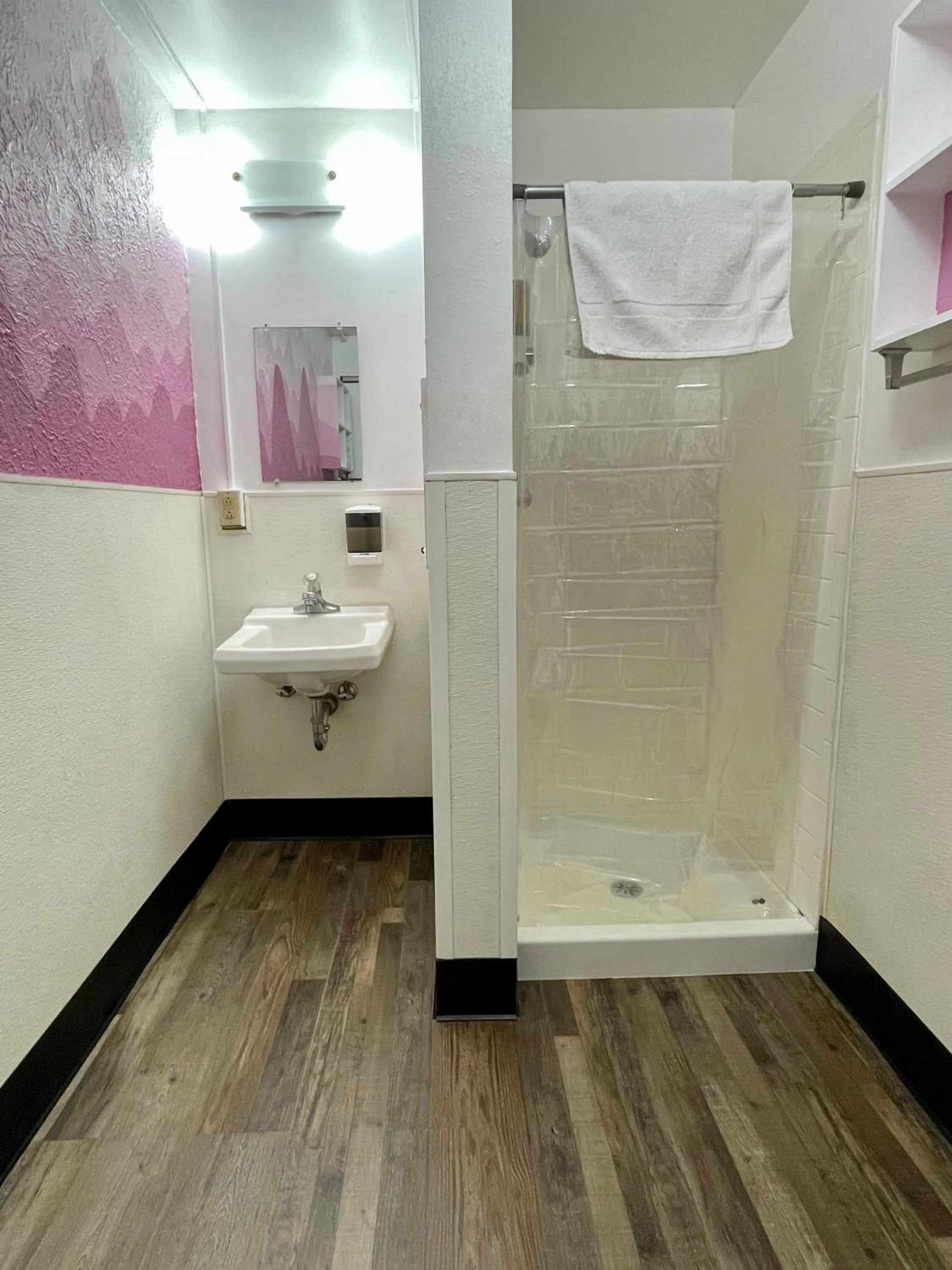 Shower in RAD Hostel