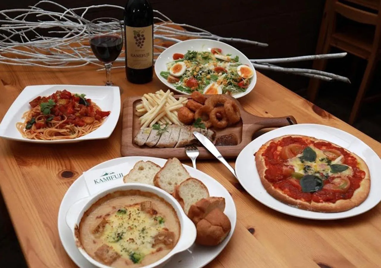 Food and drinks in Pension Kamifuji