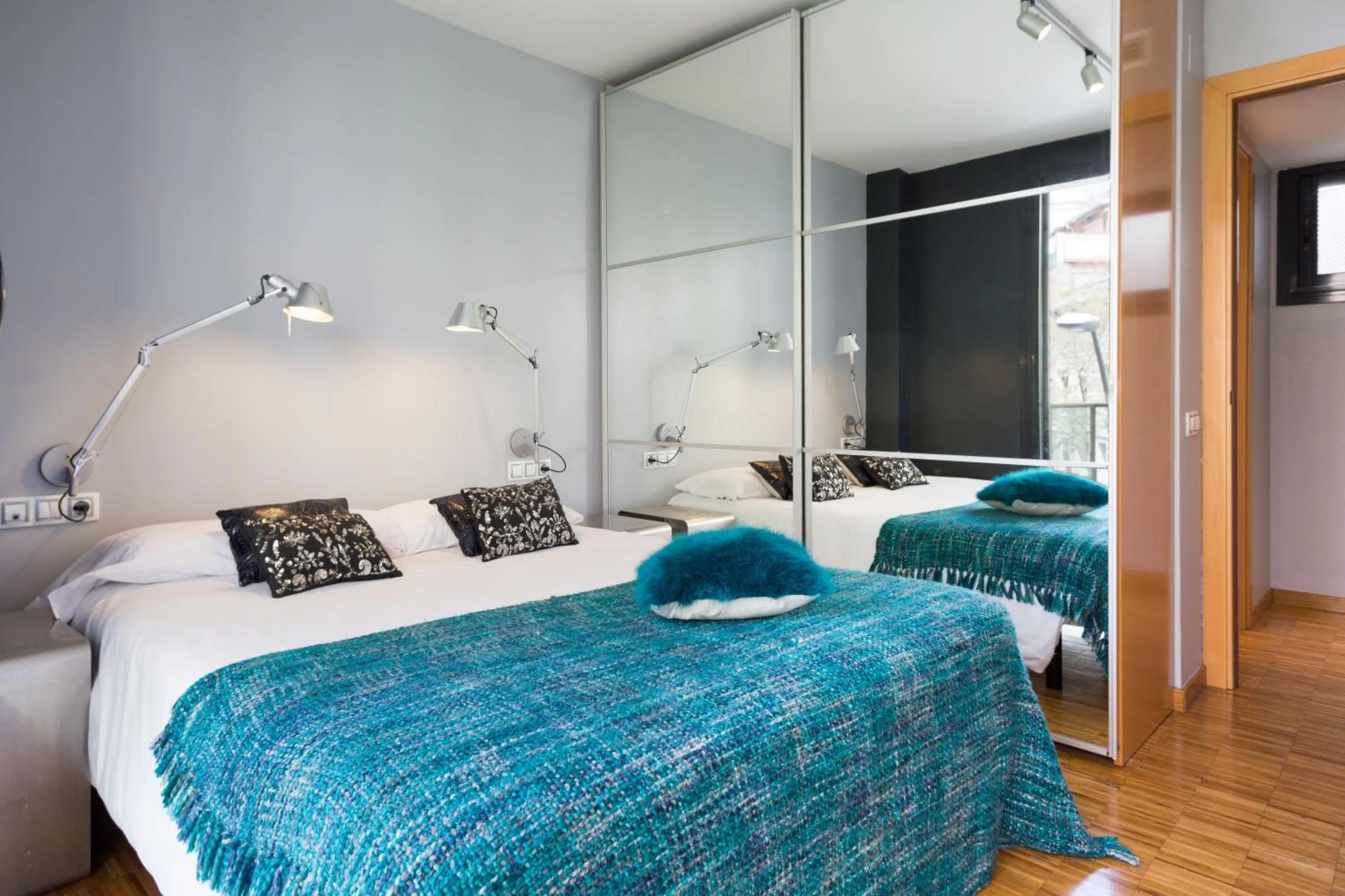 Bedroom, Bed in My Space Barcelona Executive Apartments Center