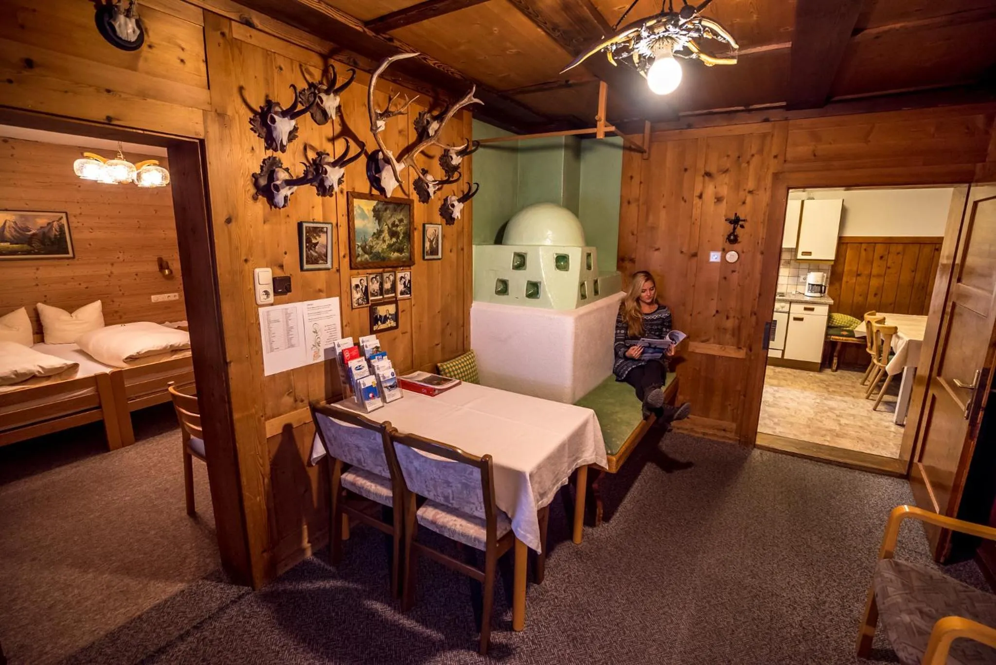 Bed in Ferienhaus Jägerhäusl