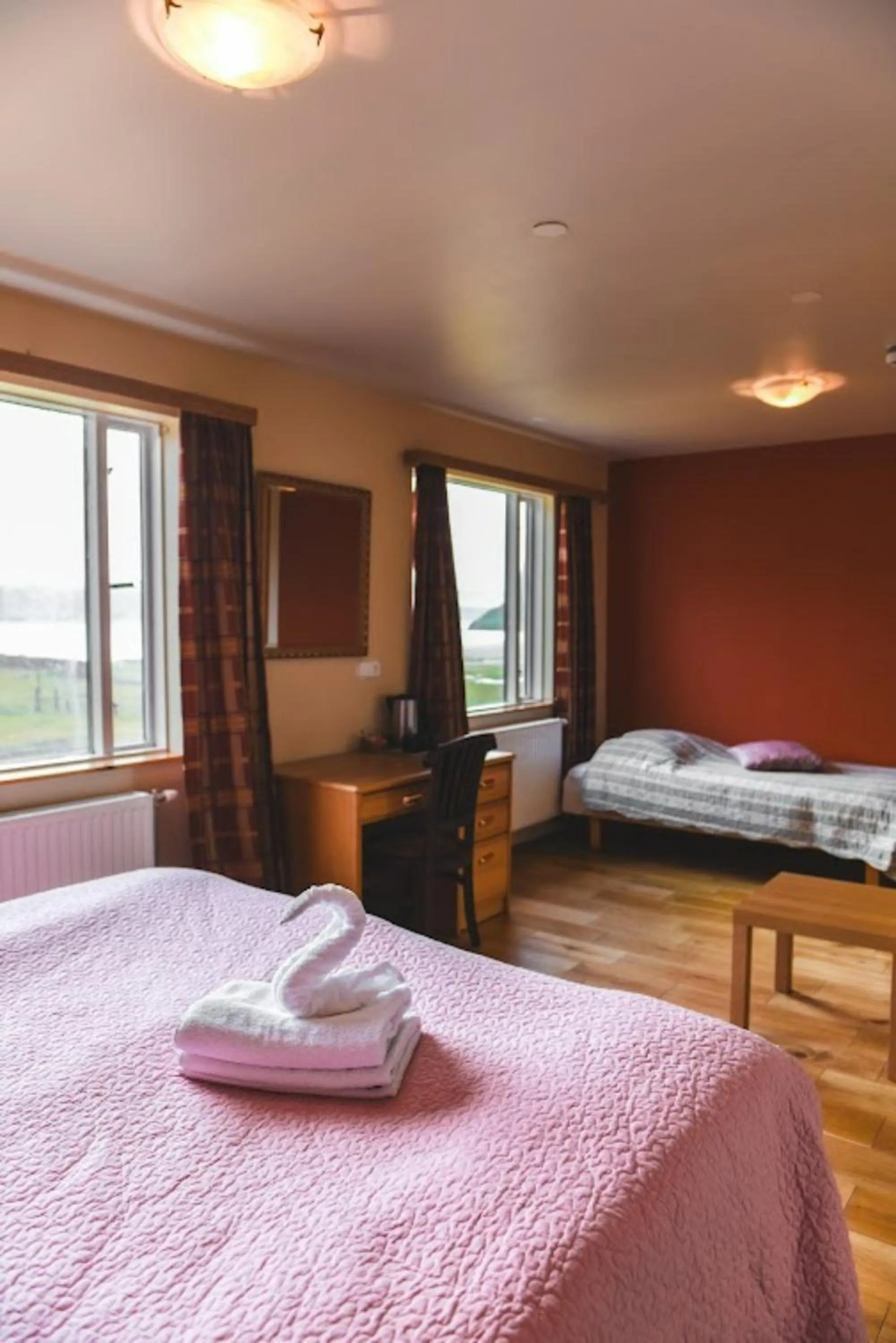 Bedroom, Bed in Hotel Latrabjarg