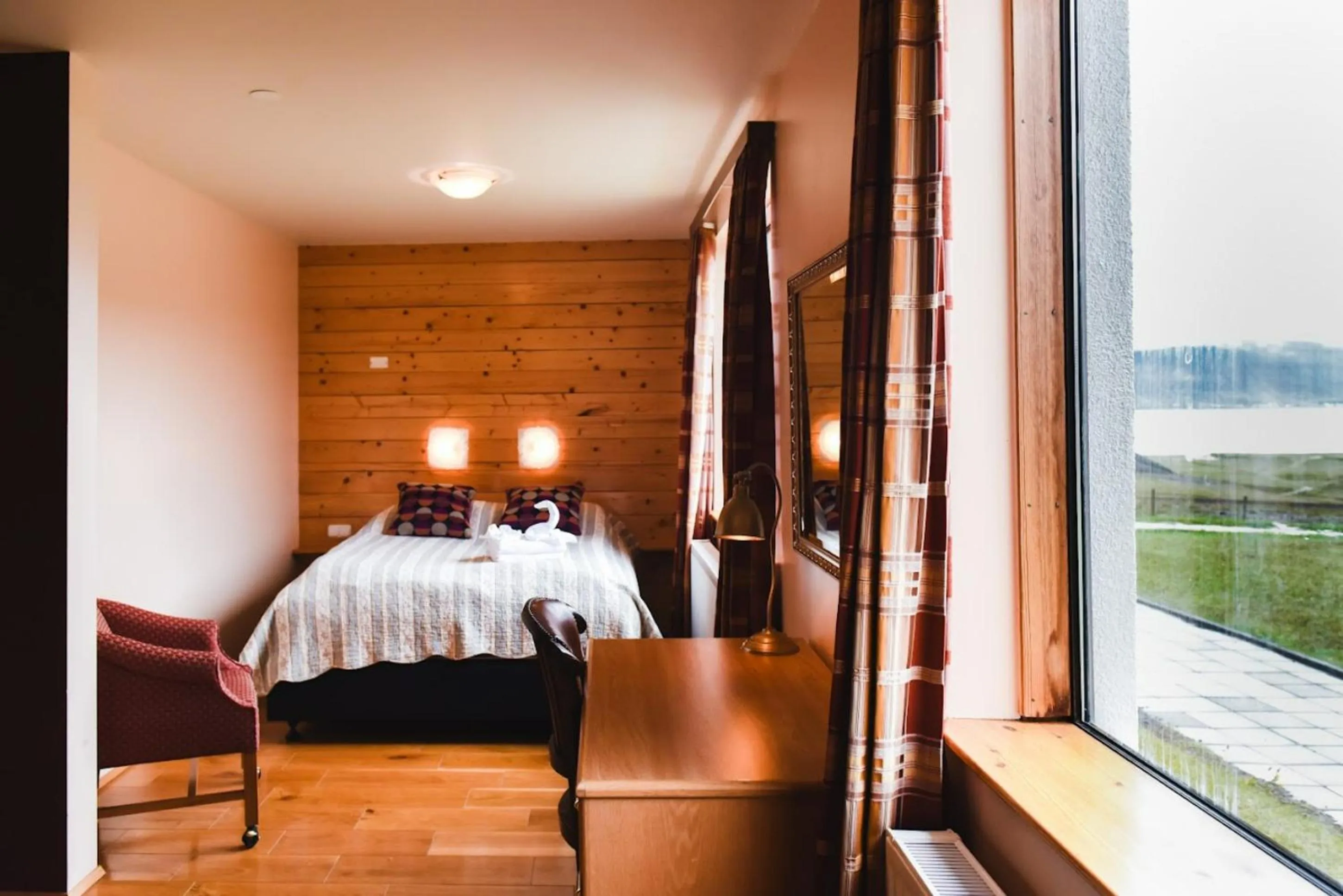 Bedroom, Bed in Hotel Latrabjarg