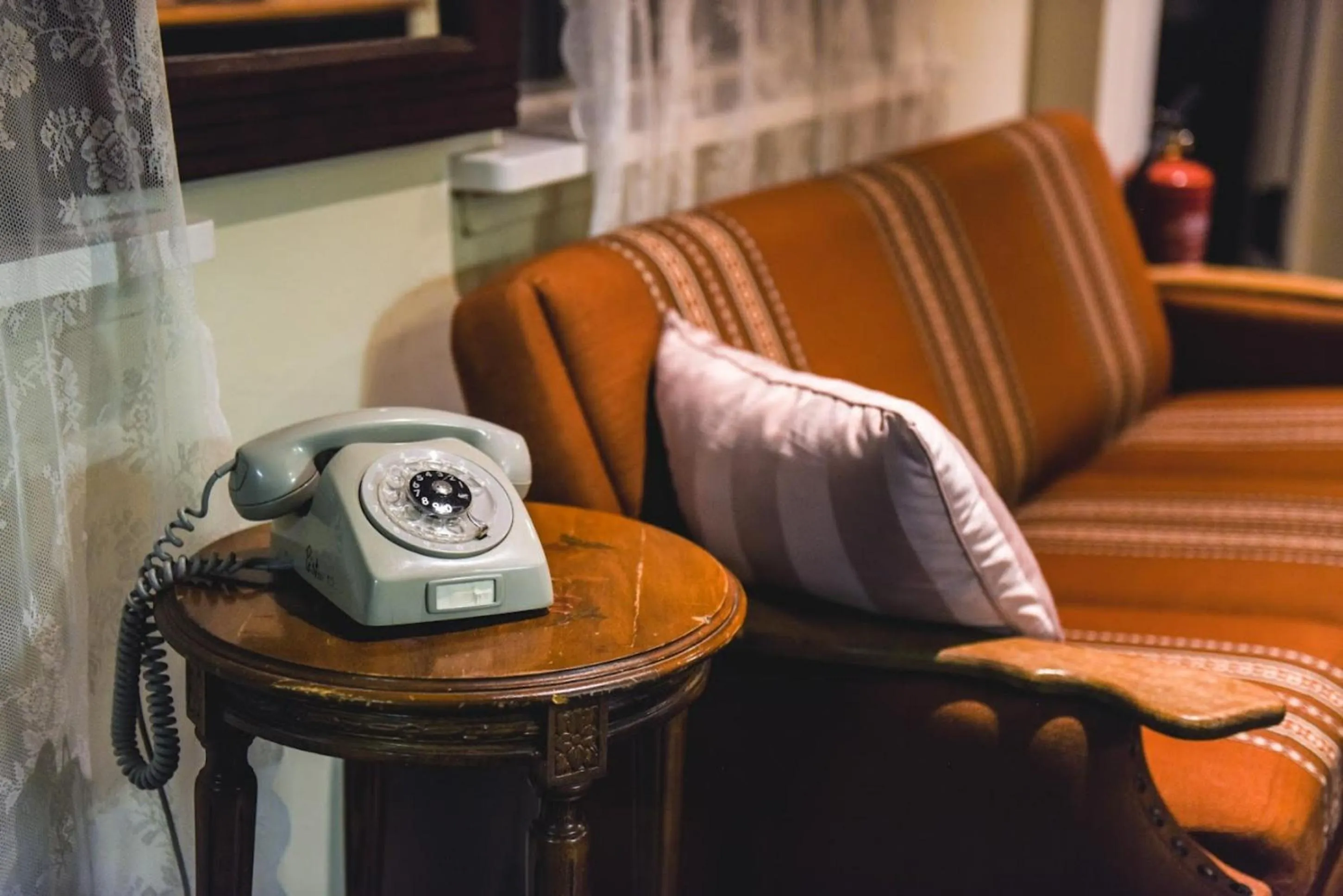 Seating area in Hotel Latrabjarg