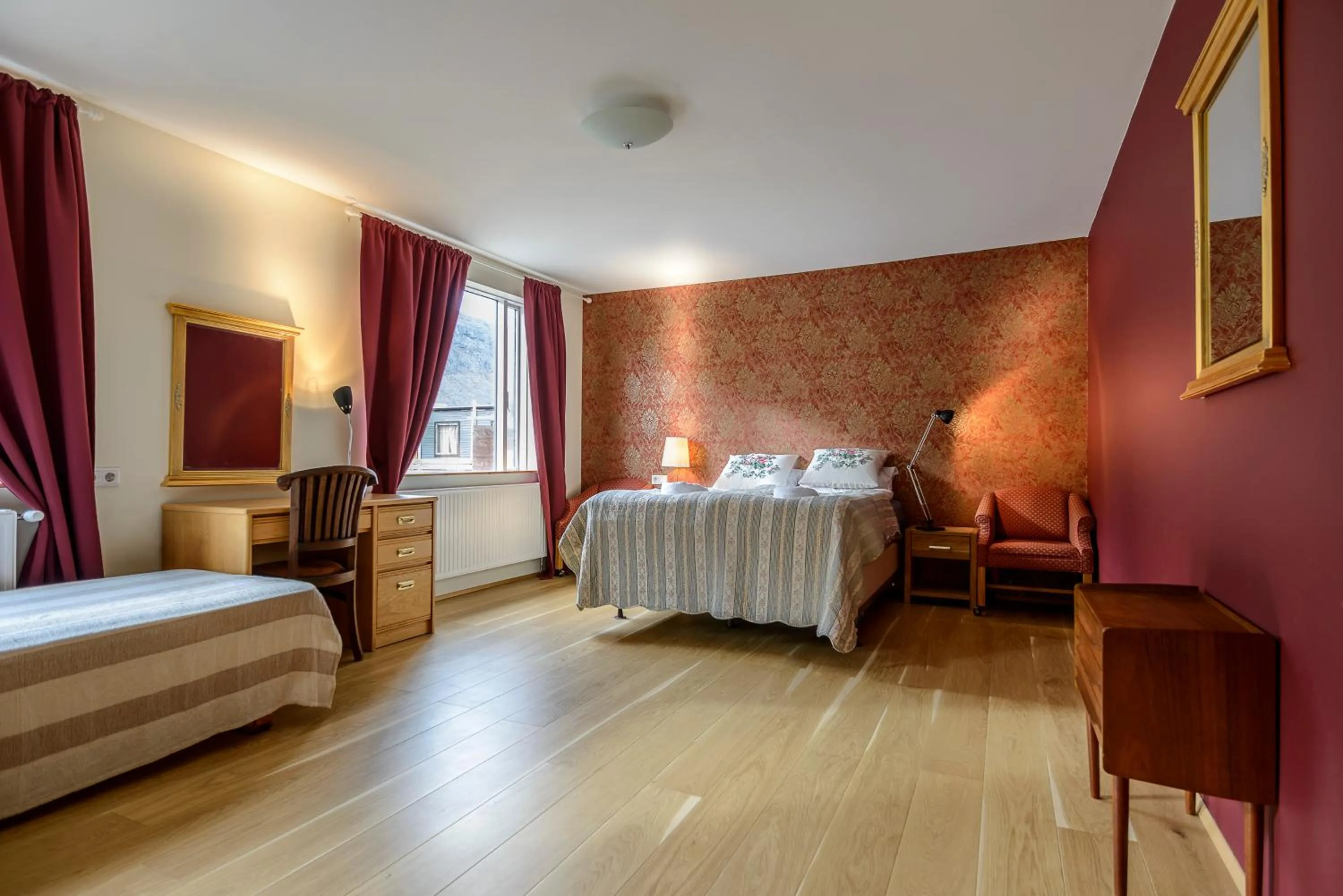 Bed in Hotel Latrabjarg