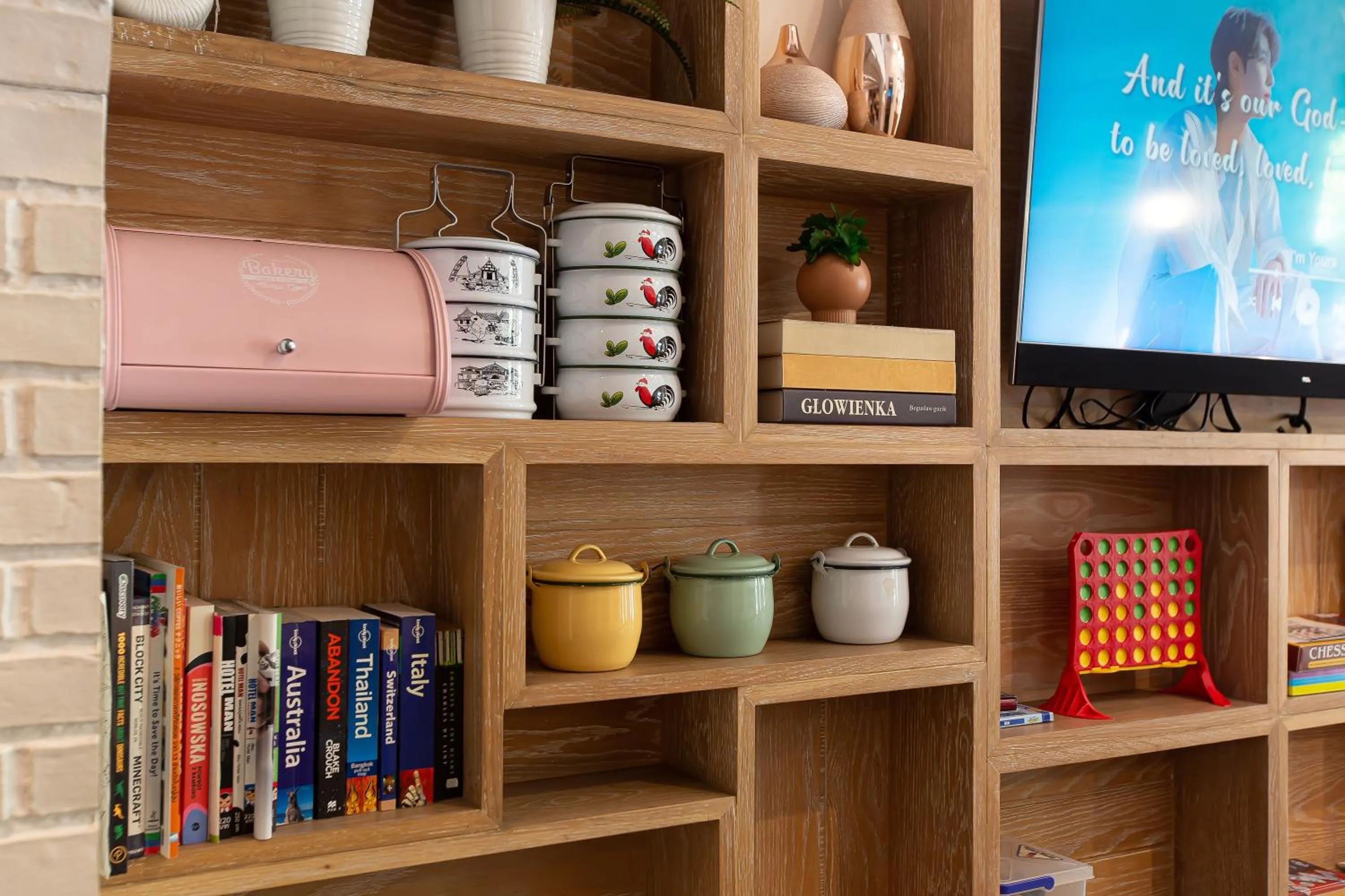 Library in Simply Sleep Hostel