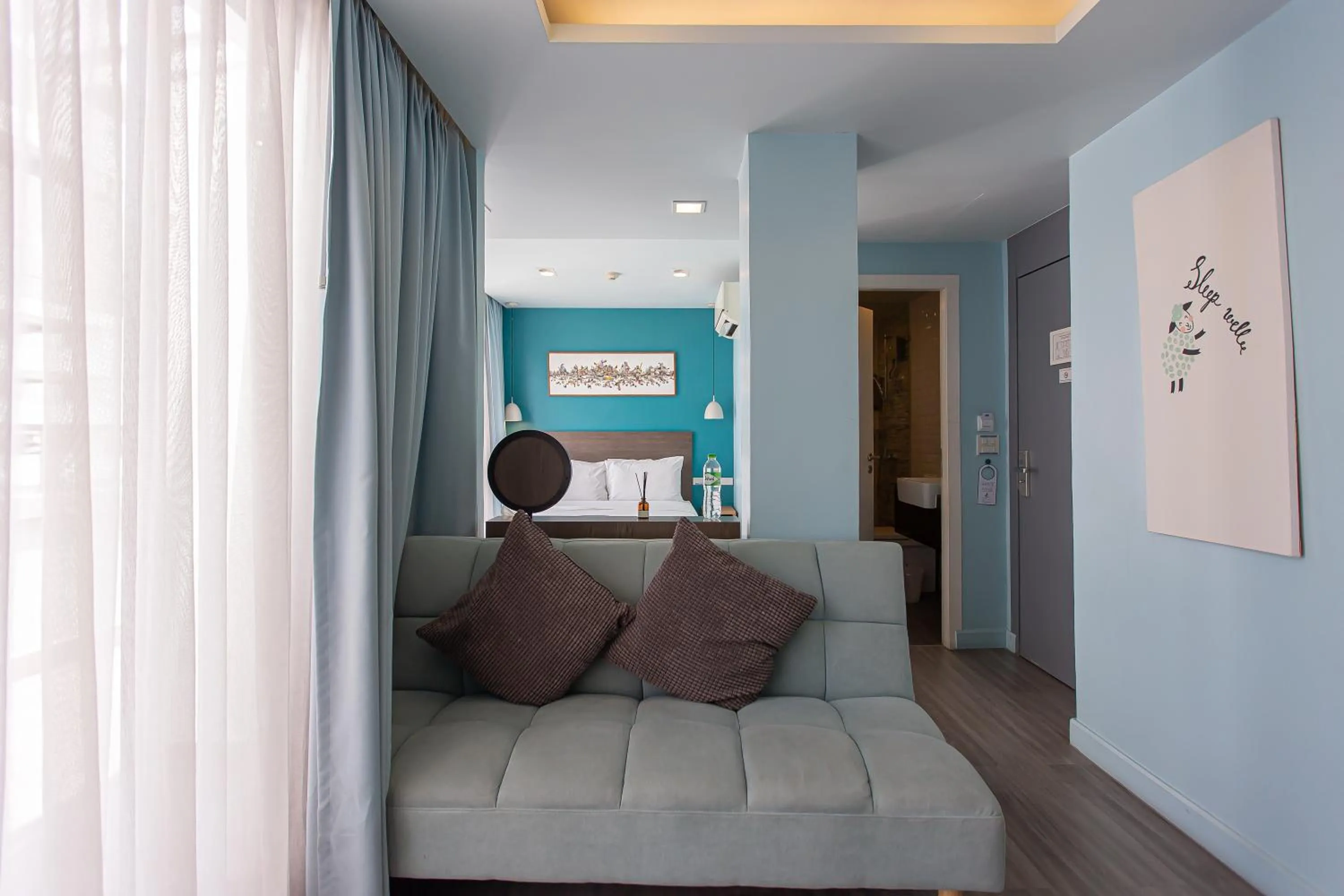 Living room in Simply Sleep Hostel