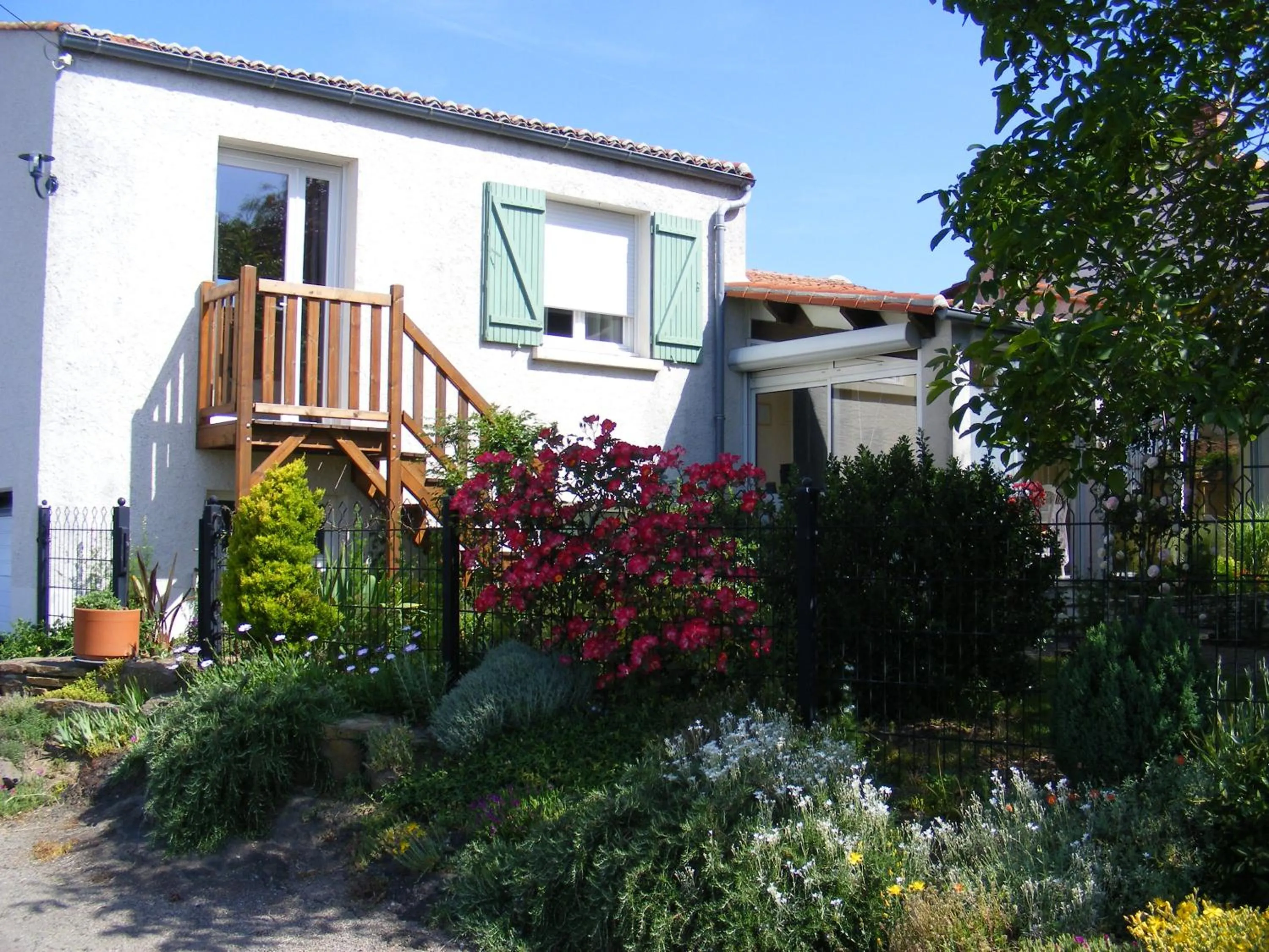 Balcony/Terrace in Chambres d'Hôtes Vignes et Loire