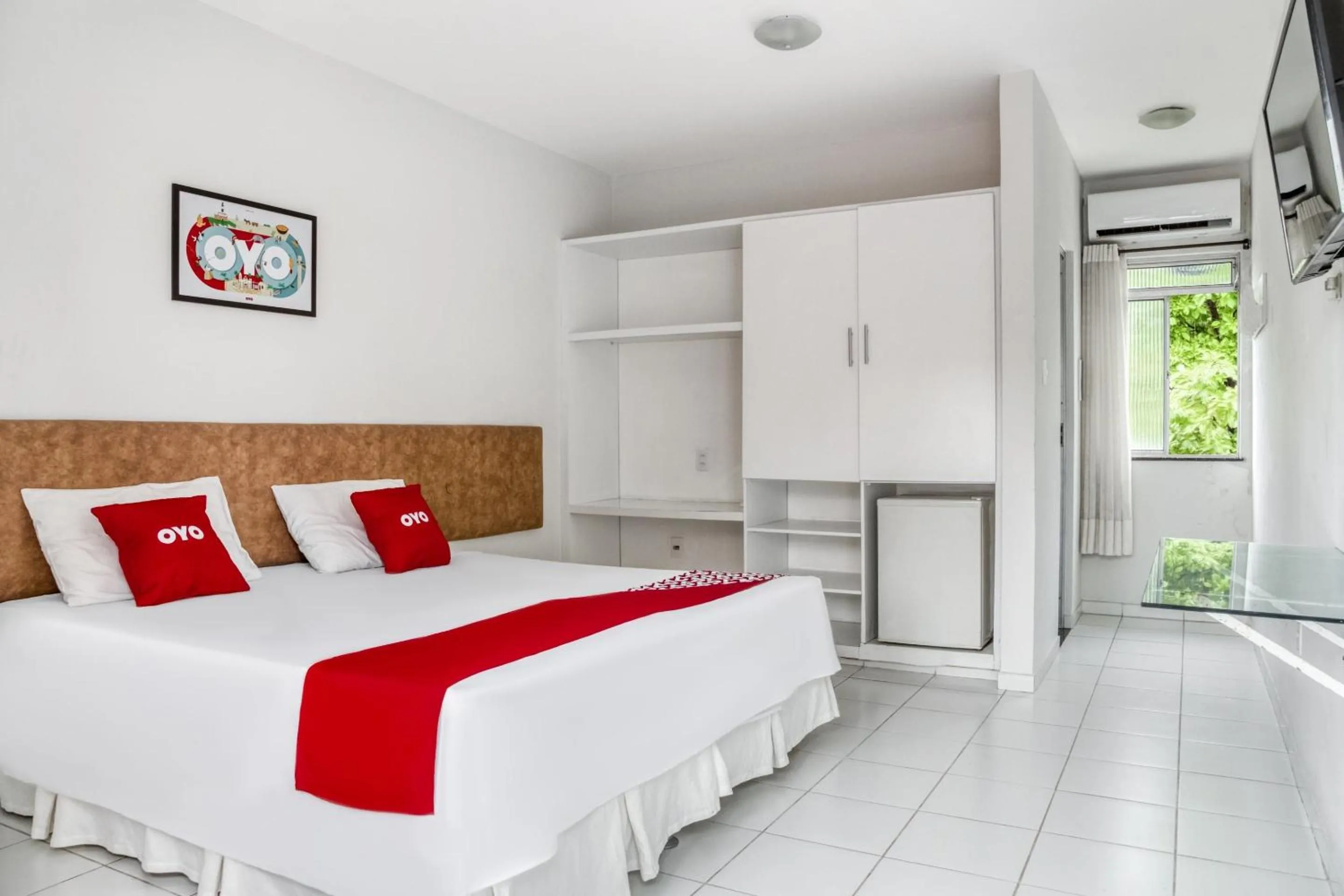 Bedroom, Bed in OYO Praia Hotel Recanto do Tomé - Salvador