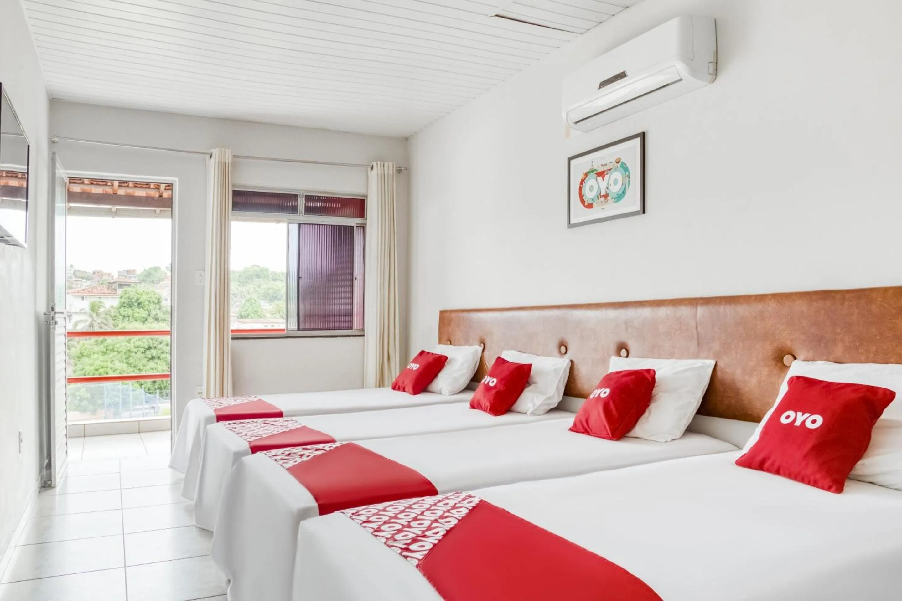 Bedroom, Bed in OYO Praia Hotel Recanto do Tomé - Salvador