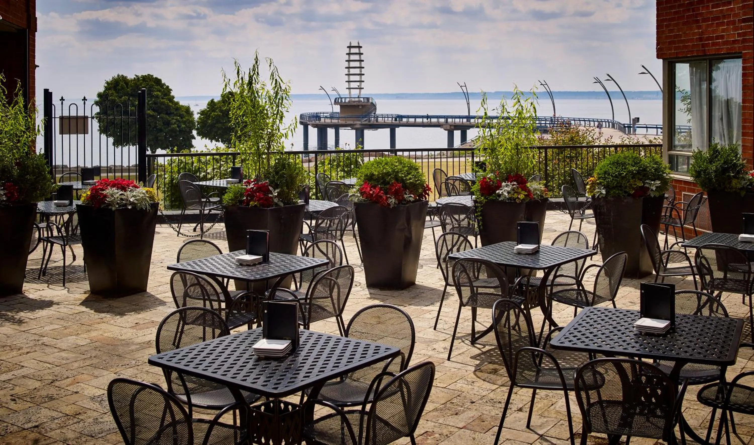 Patio in Waterfront Hotel Downtown Burlington