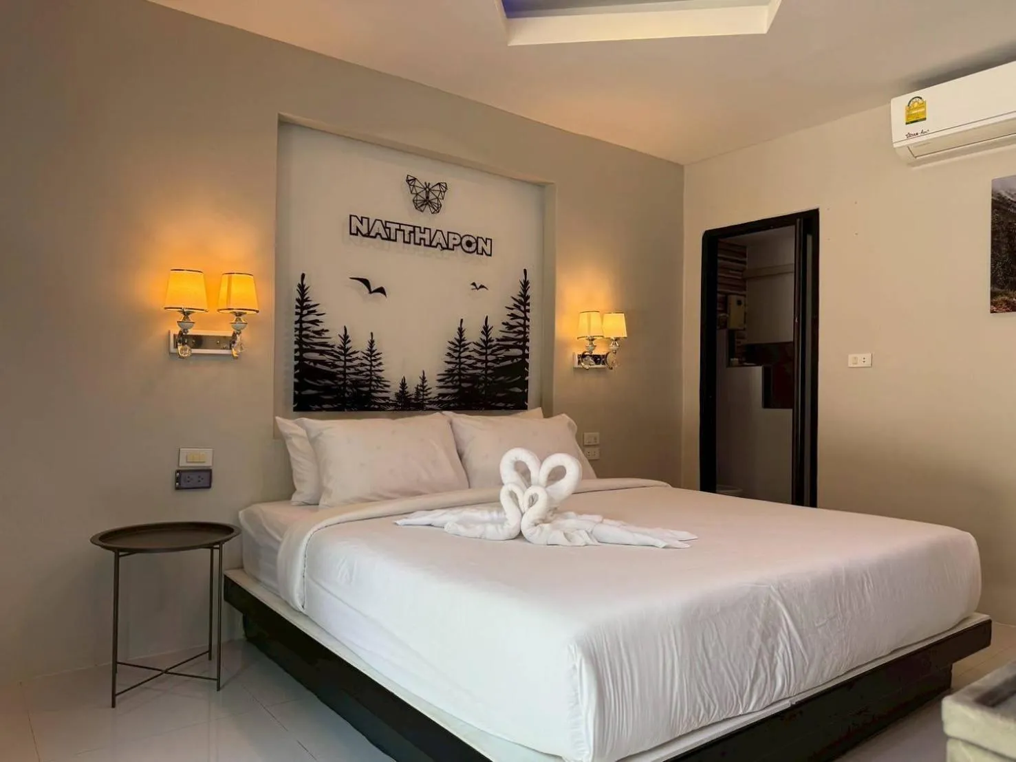 Bed in Natthapon Resort Kaeng Kachan