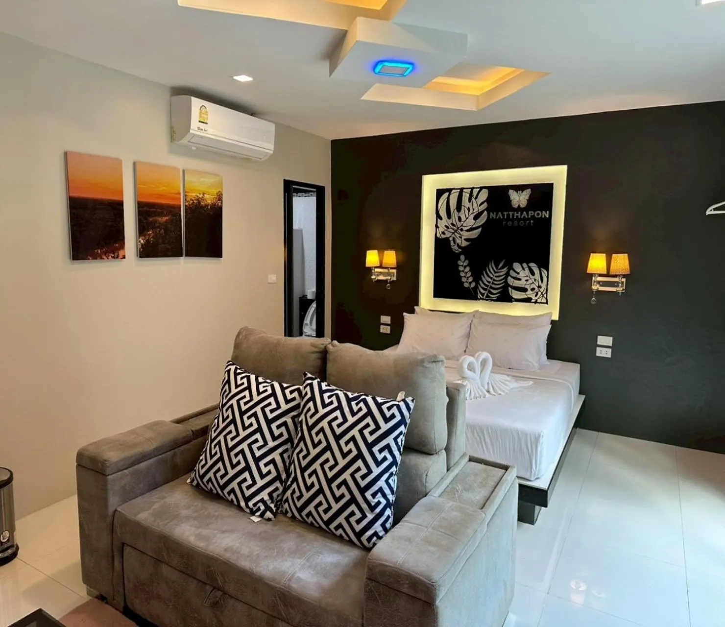 Bedroom in Natthapon Resort Kaeng Kachan