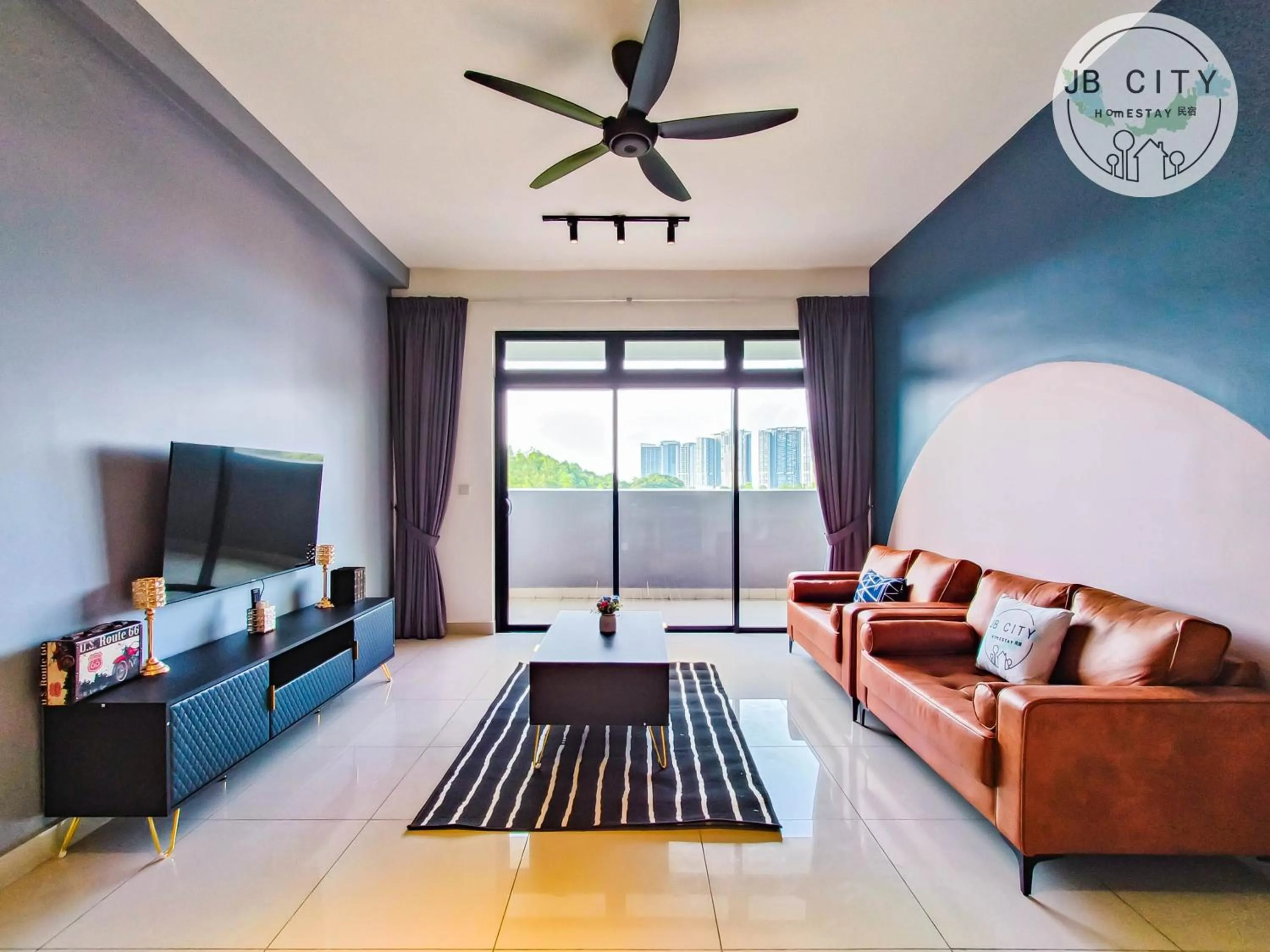 TV and multimedia in Pangsapuri Meridian by RR JBcity