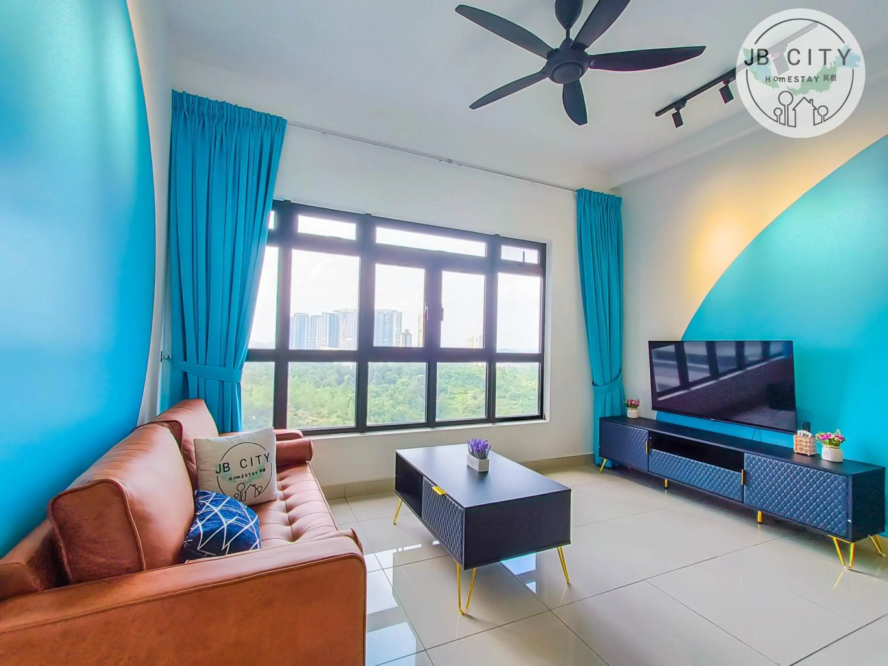 TV and multimedia in Pangsapuri Meridian by RR JBcity