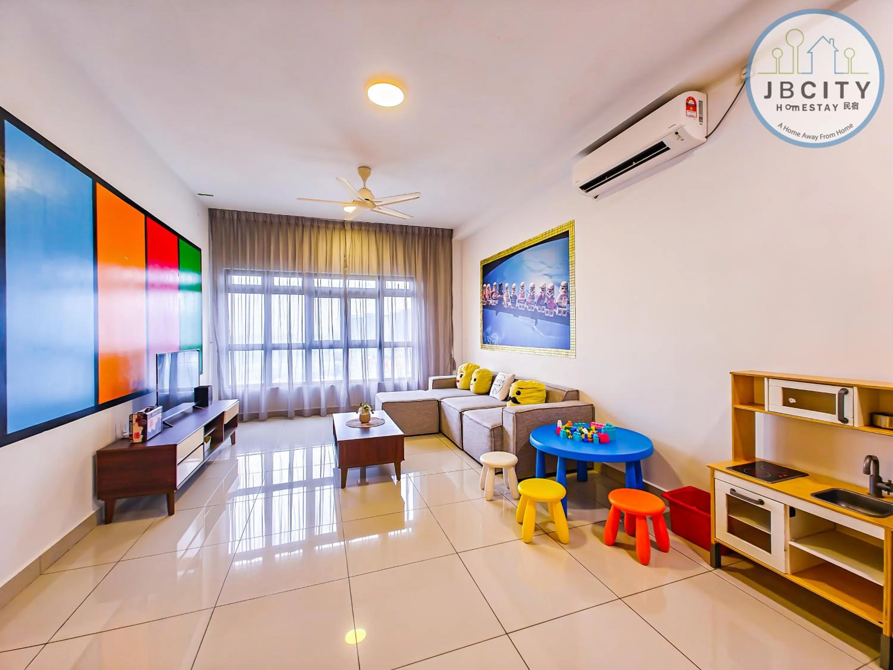 TV and multimedia in Pangsapuri Meridian by RR JBcity