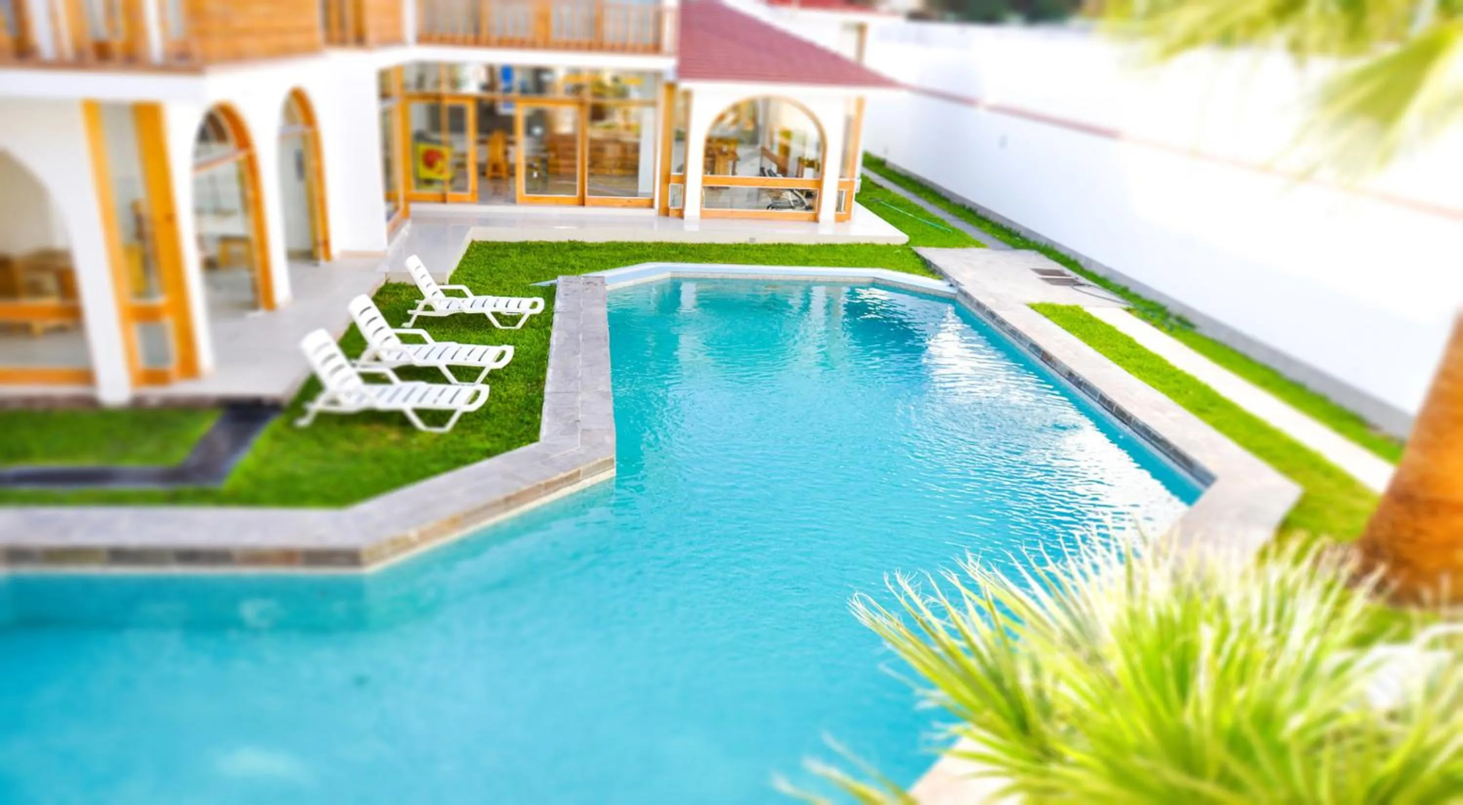 Swimming pool in Hotel Boutique La Angostura