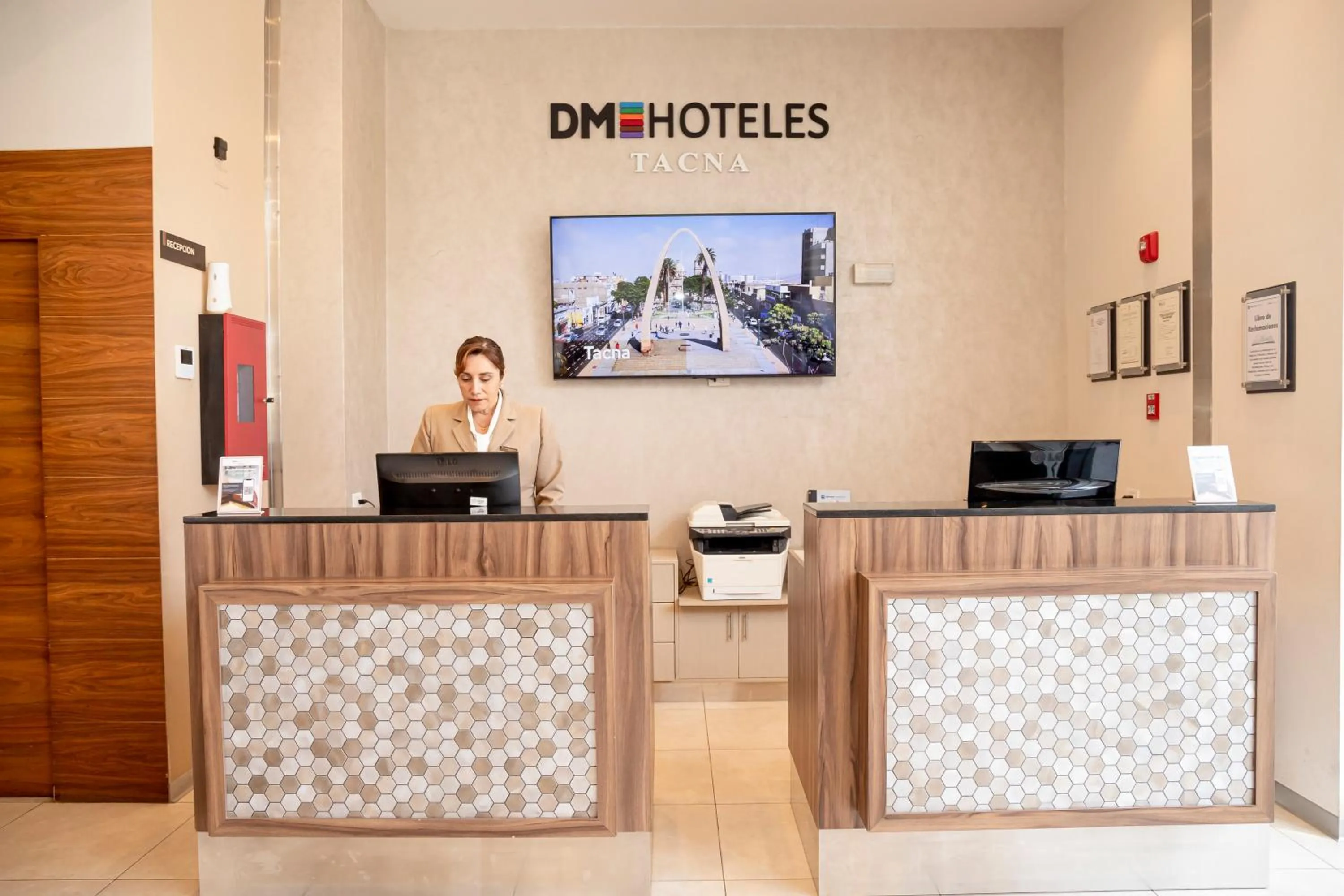 Lobby or reception in DM Hoteles Tacna