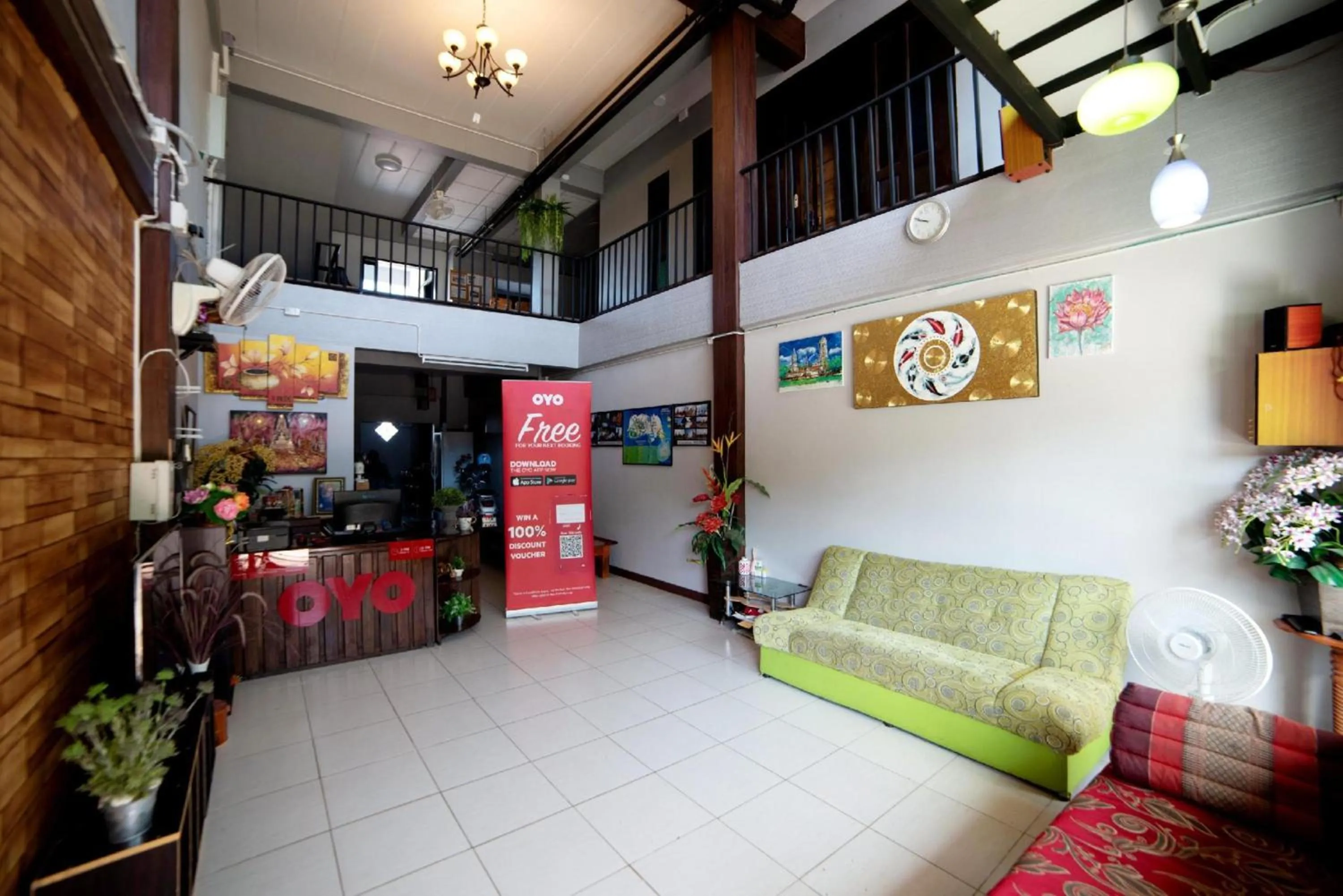 Lobby or reception in OYO 465 Krung Kao Traveller Lodge