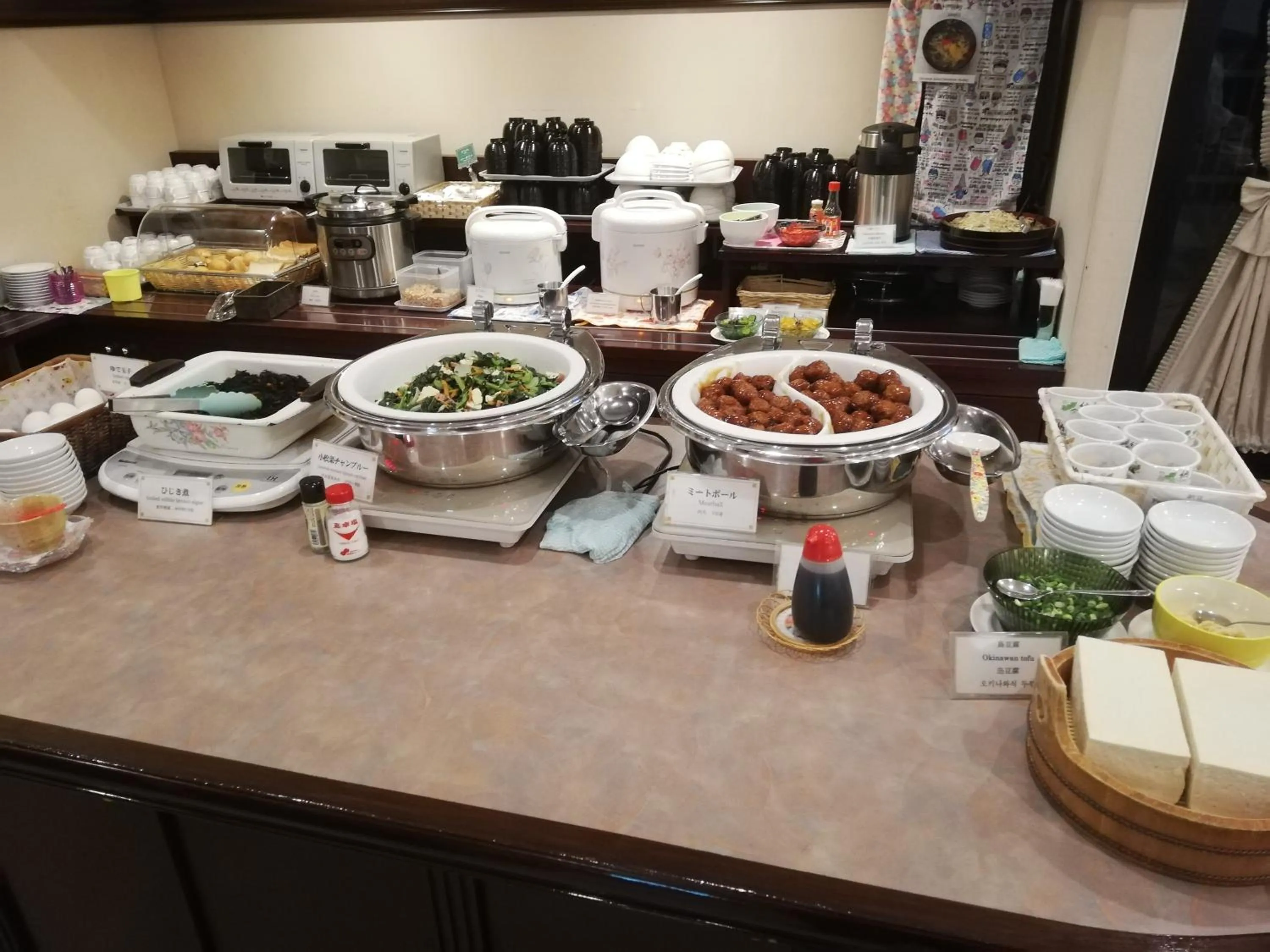 Buffet breakfast in Naha Beach Side Hotel