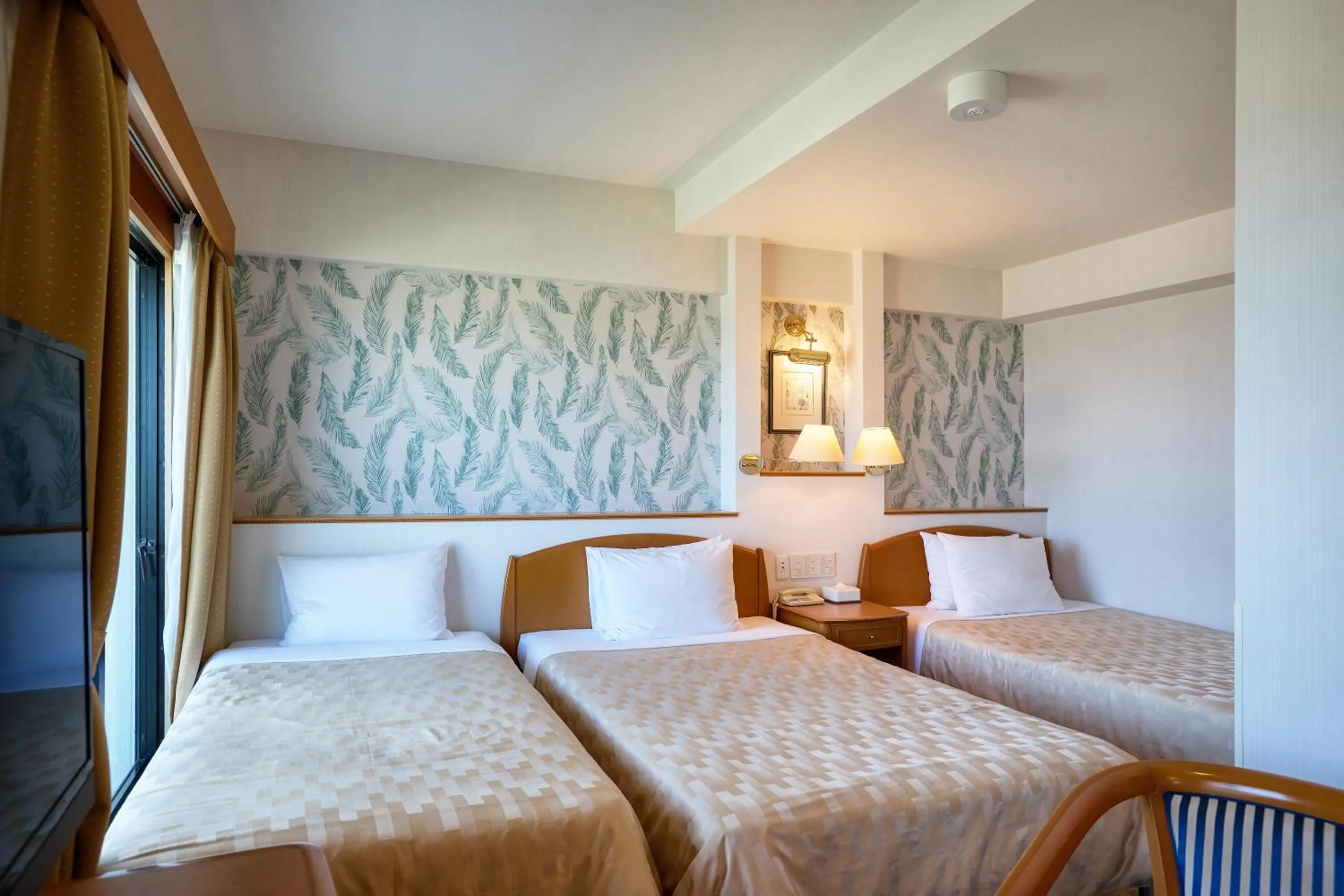 Photo of the whole room, Bed in Naha Beach Side Hotel