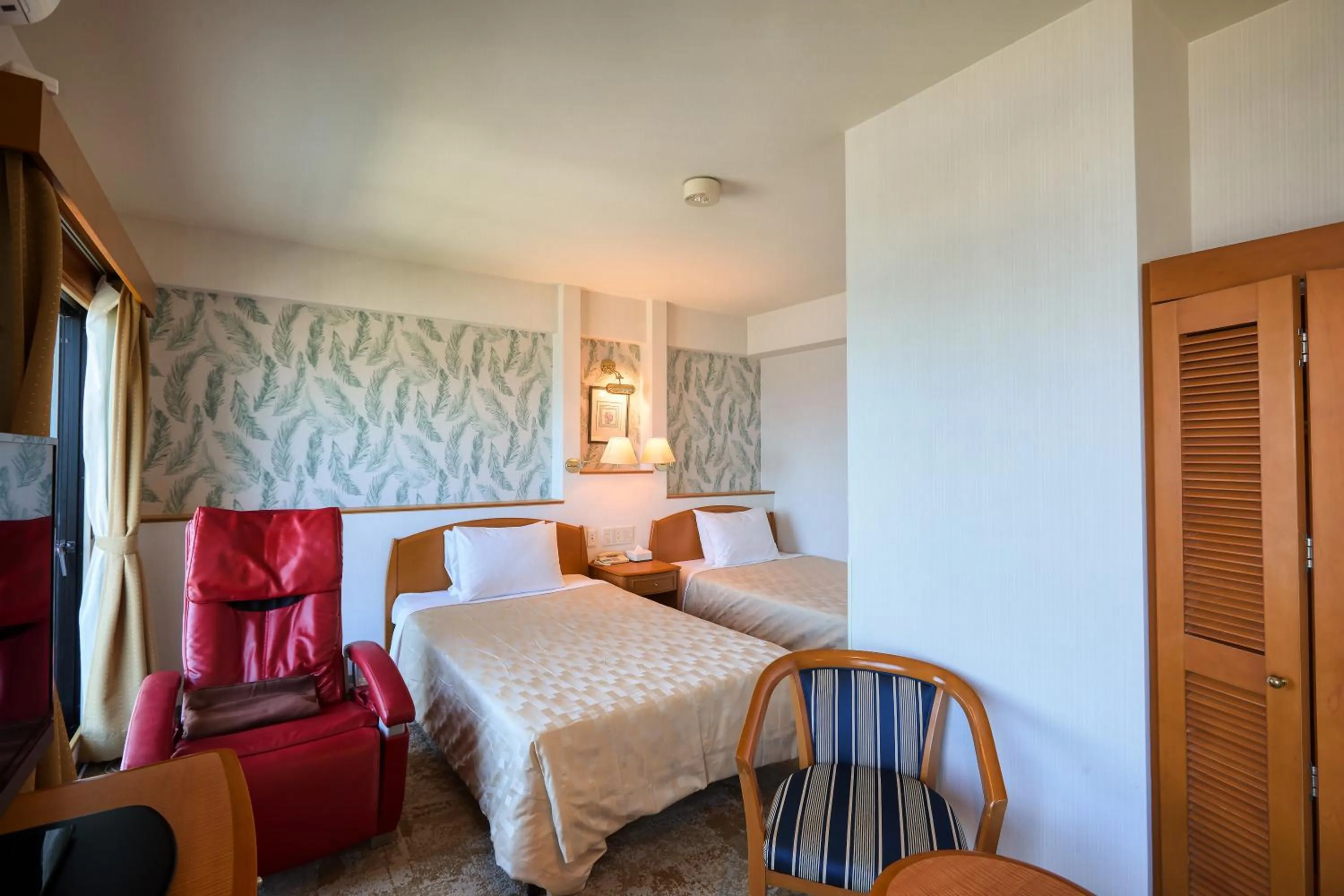 Photo of the whole room, Bed in Naha Beach Side Hotel