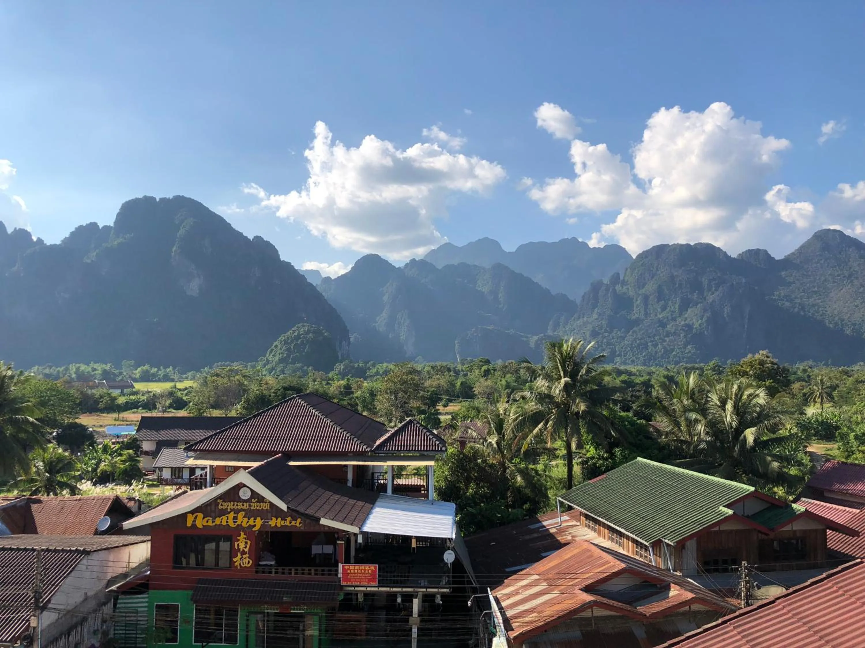 Bird's eye view in Jasmine Vangvieng Hotel