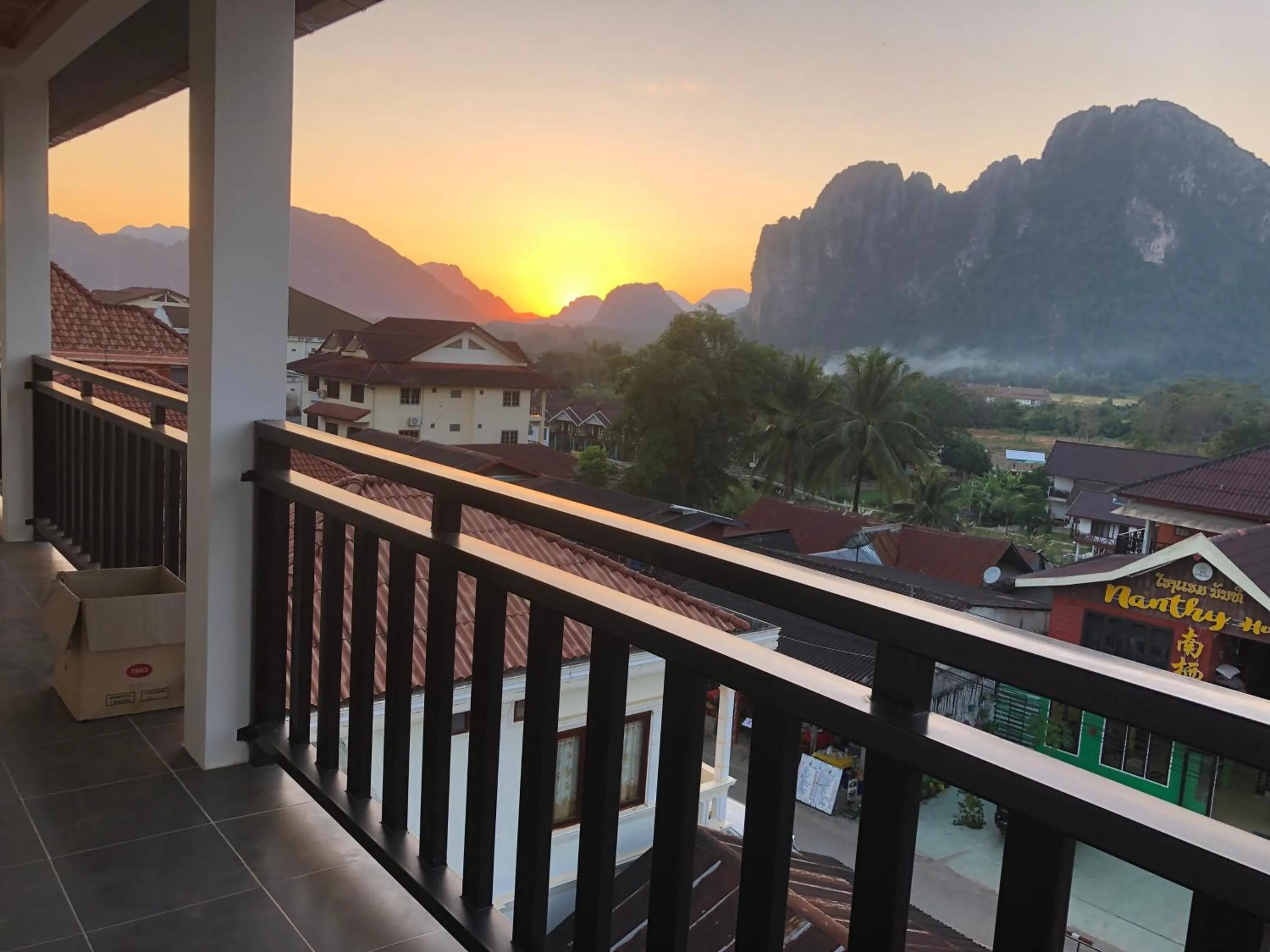 Balcony/Terrace in Jasmine Vangvieng Hotel