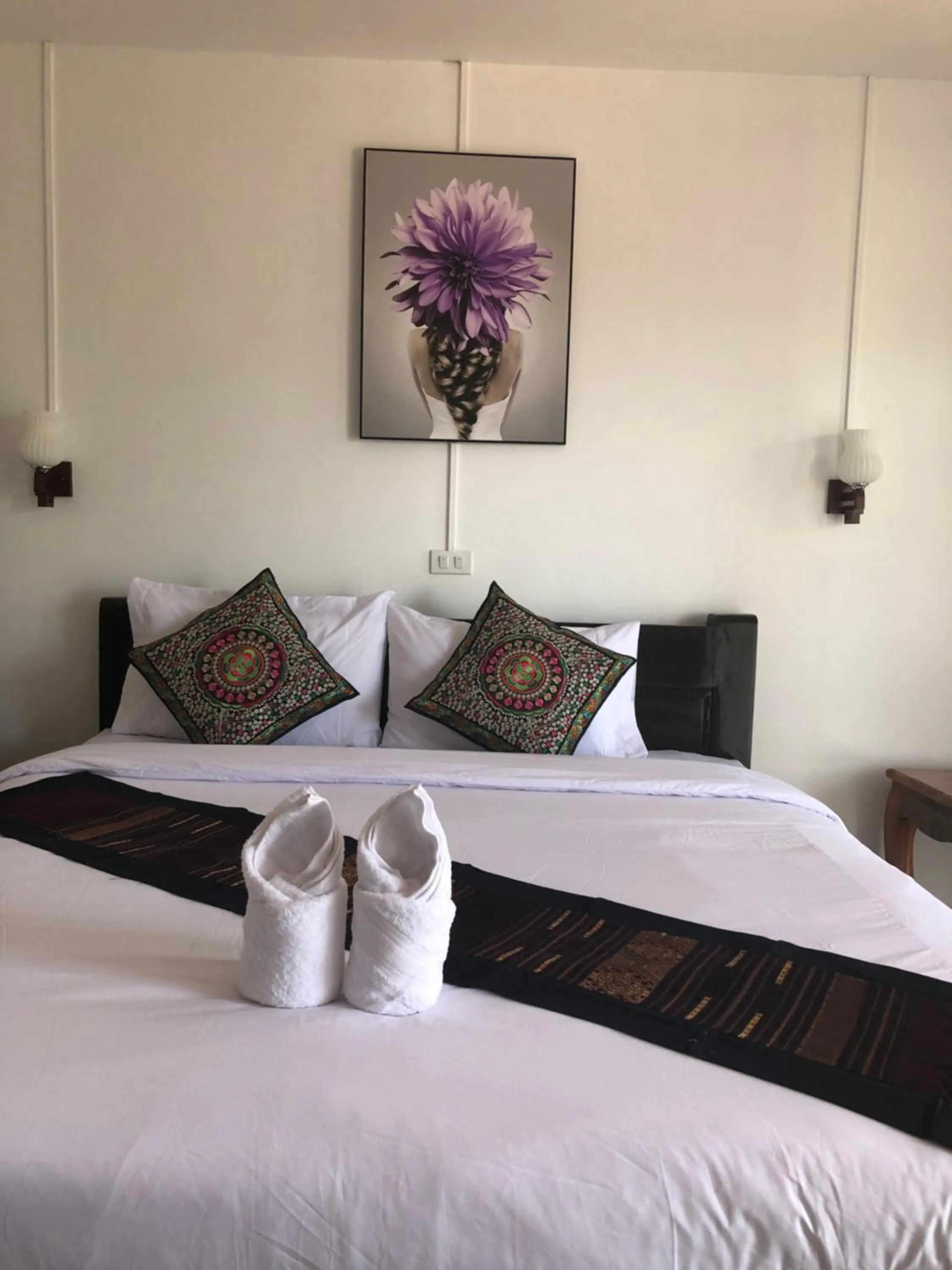 Photo of the whole room, Bed in Jasmine Vangvieng Hotel