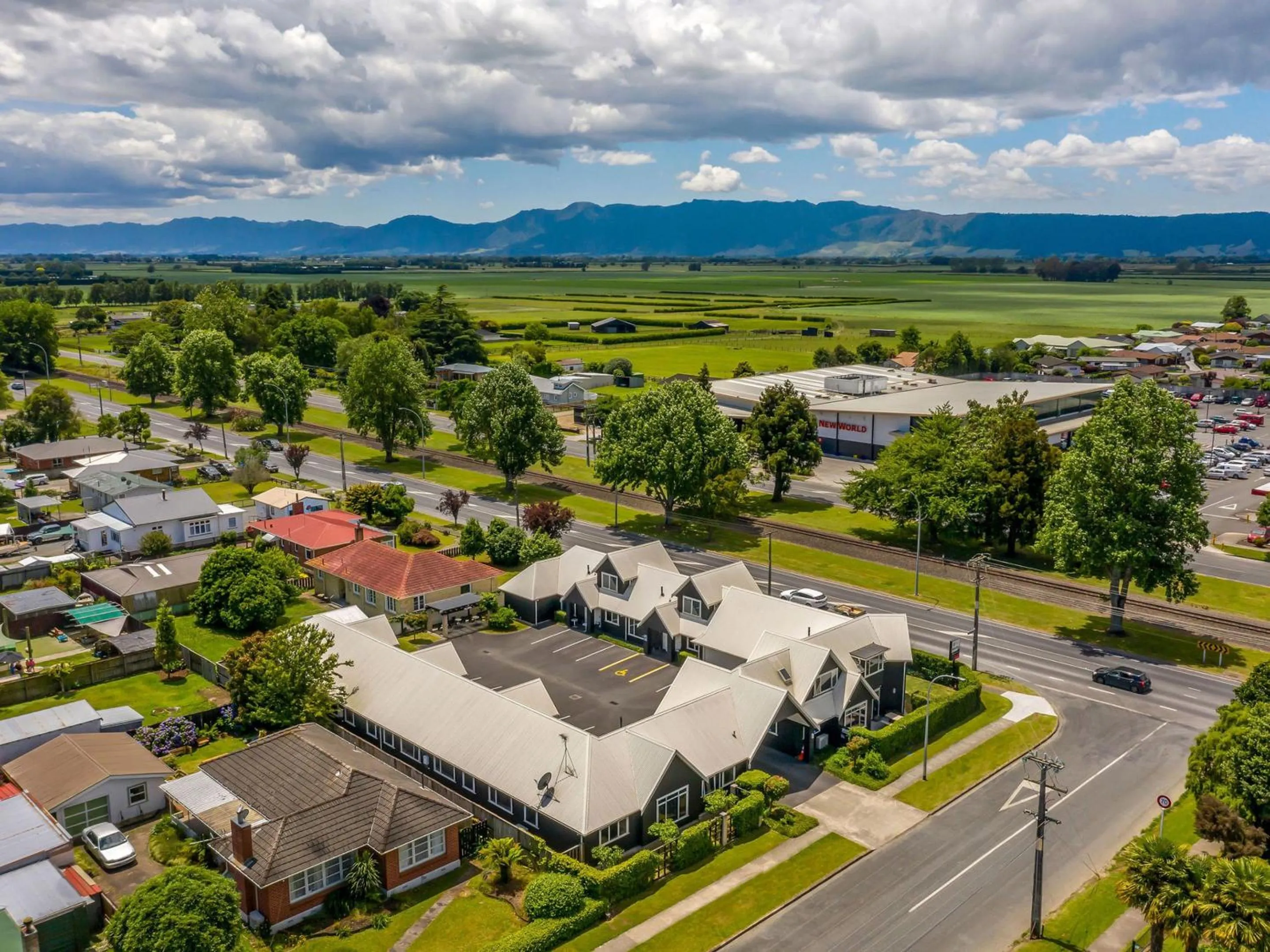 Bird's eye view in Matamata Central Motel
