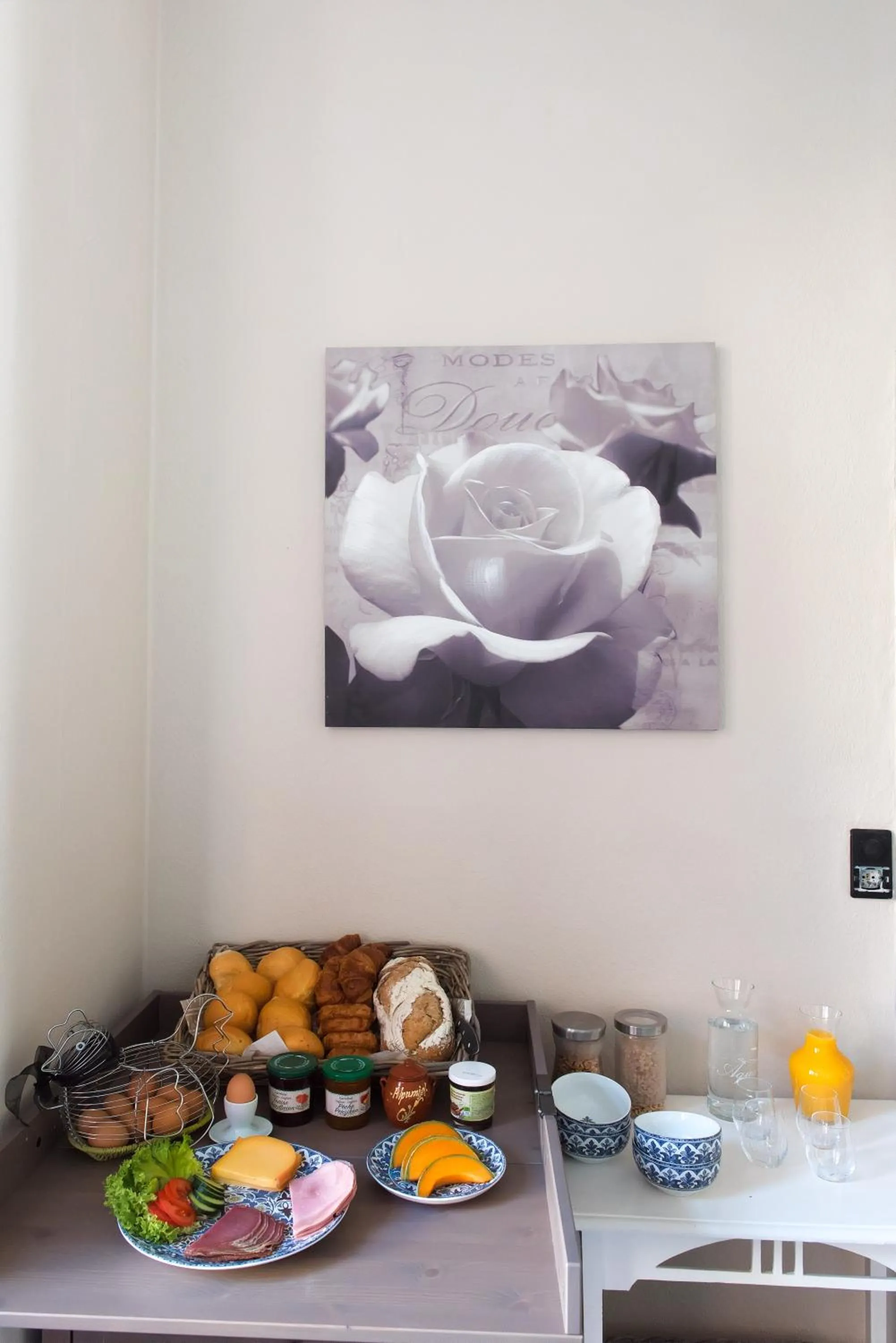 Continental breakfast in B&B Alegría