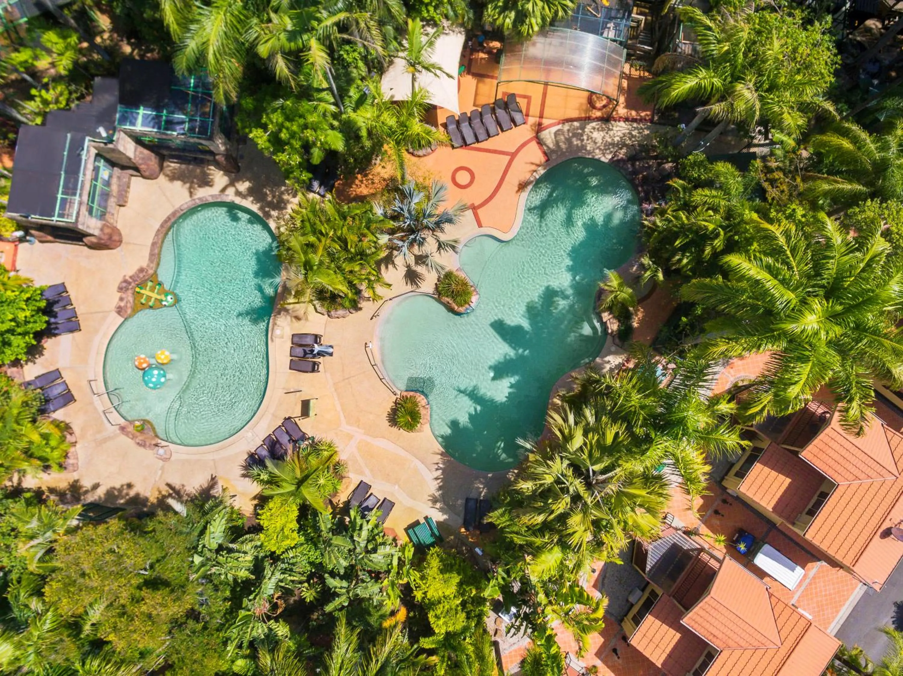 Bird's eye view in Ashmore Palms Holiday Village