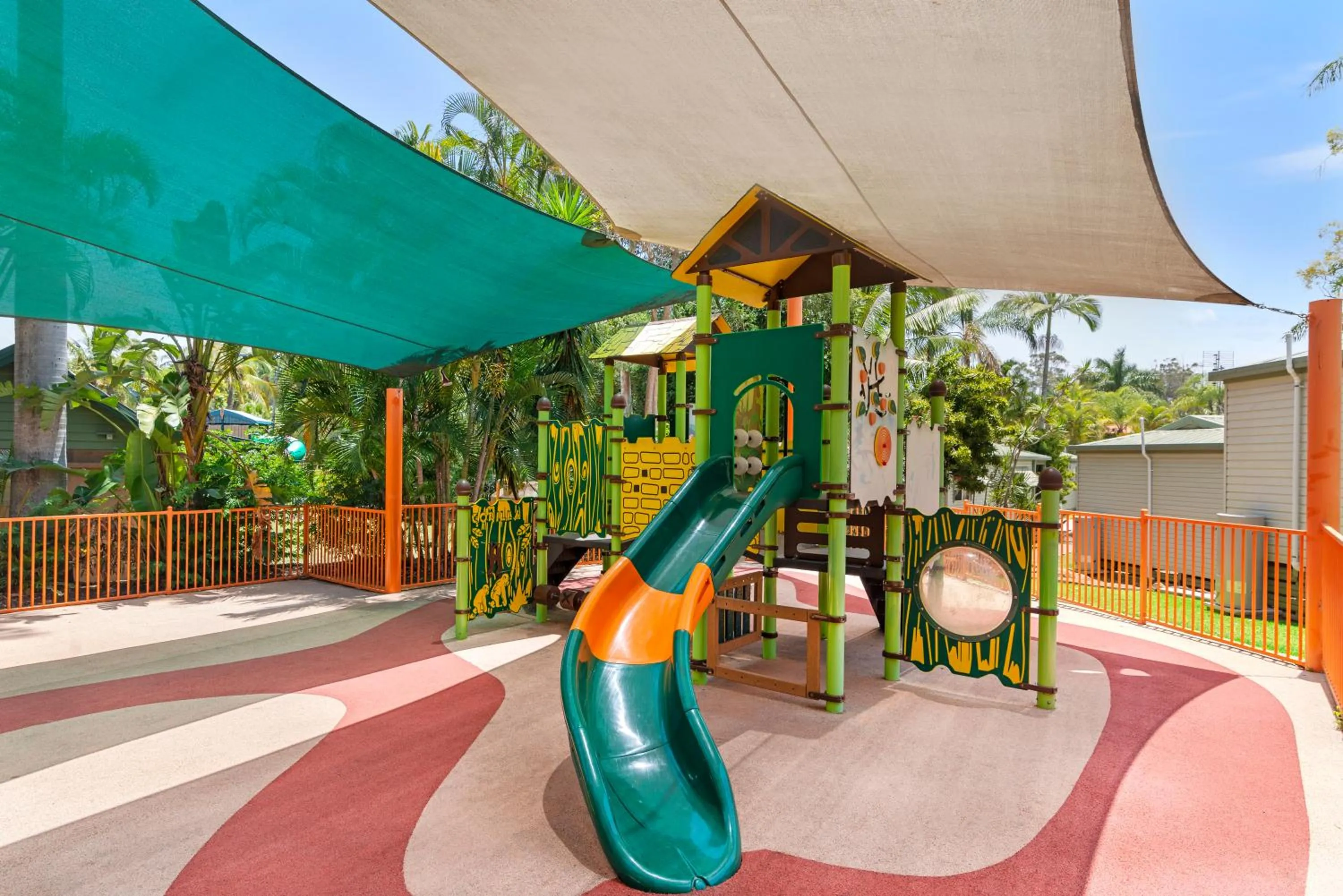 Children play ground in Ashmore Palms Holiday Village