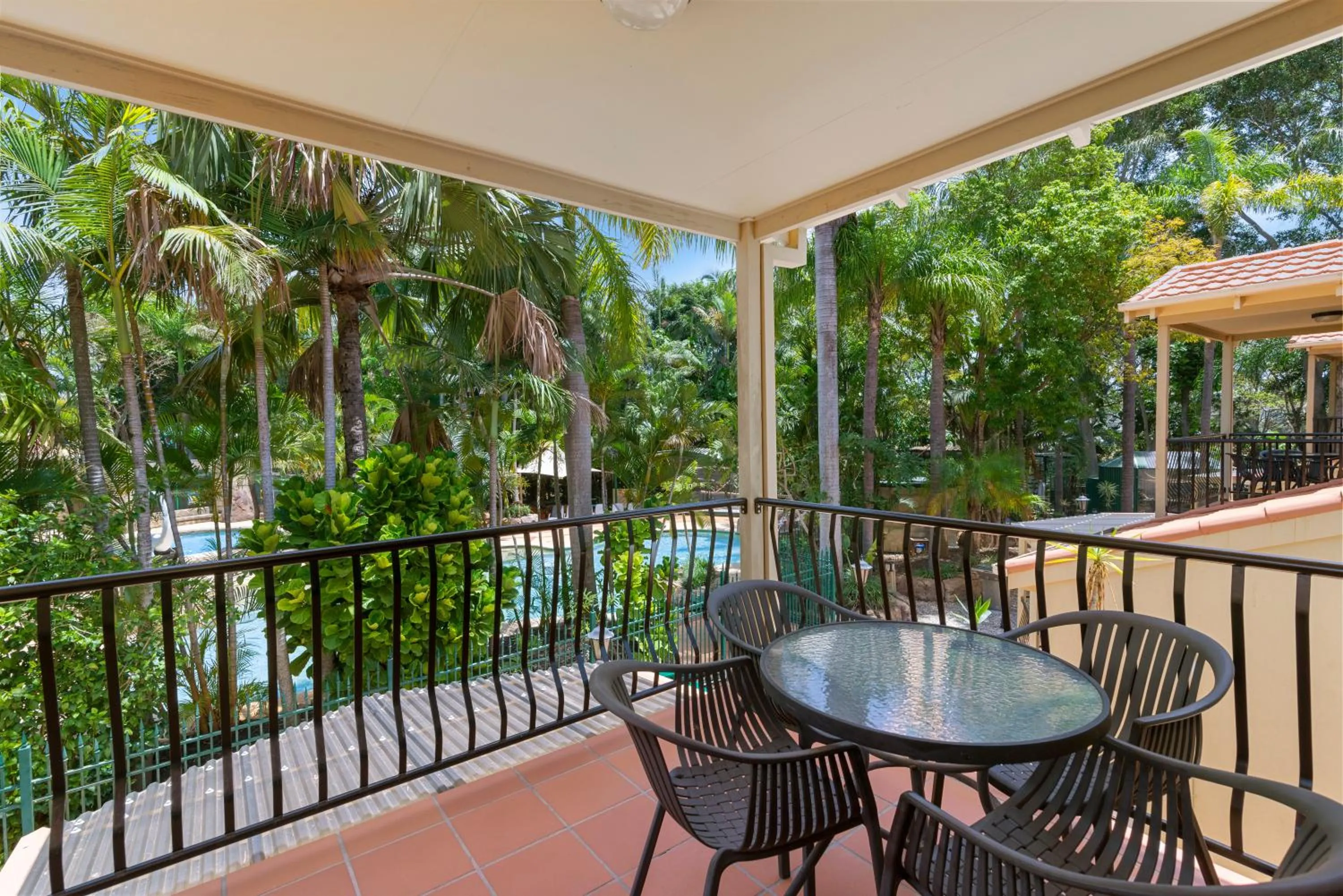 Patio in Ashmore Palms Holiday Village