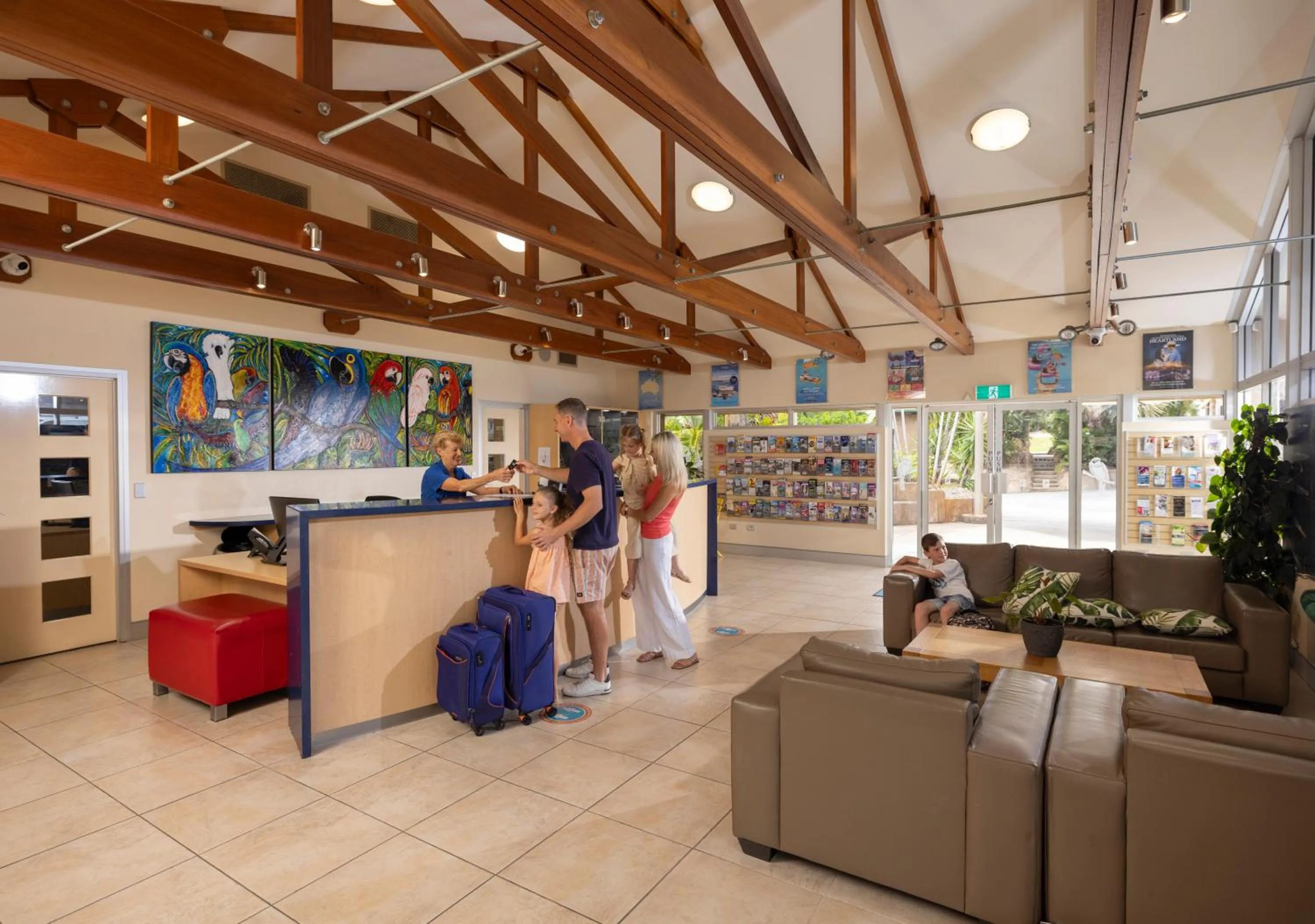 Lobby or reception in Ashmore Palms Holiday Village