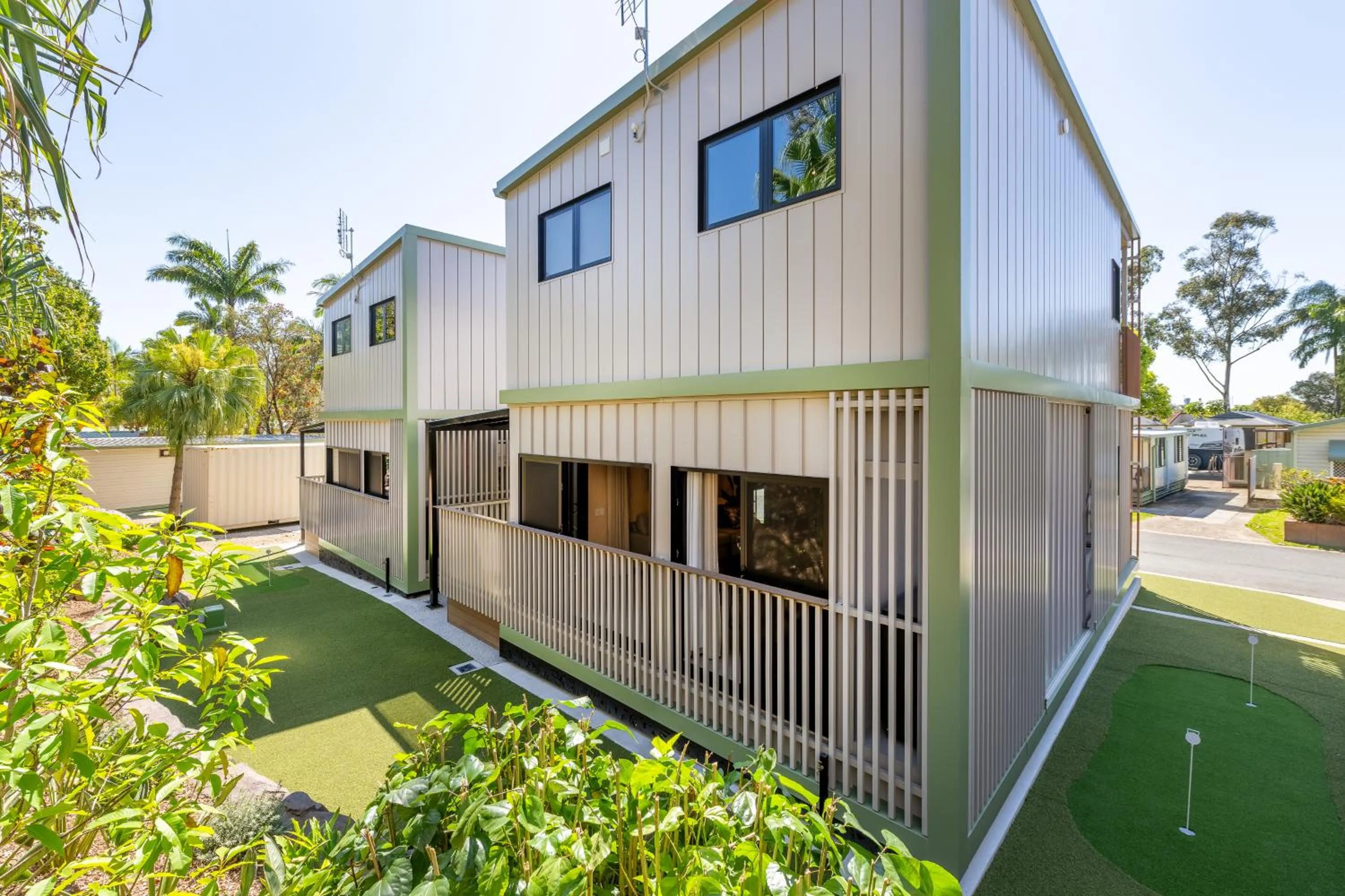 Garden view in Ashmore Palms Holiday Village