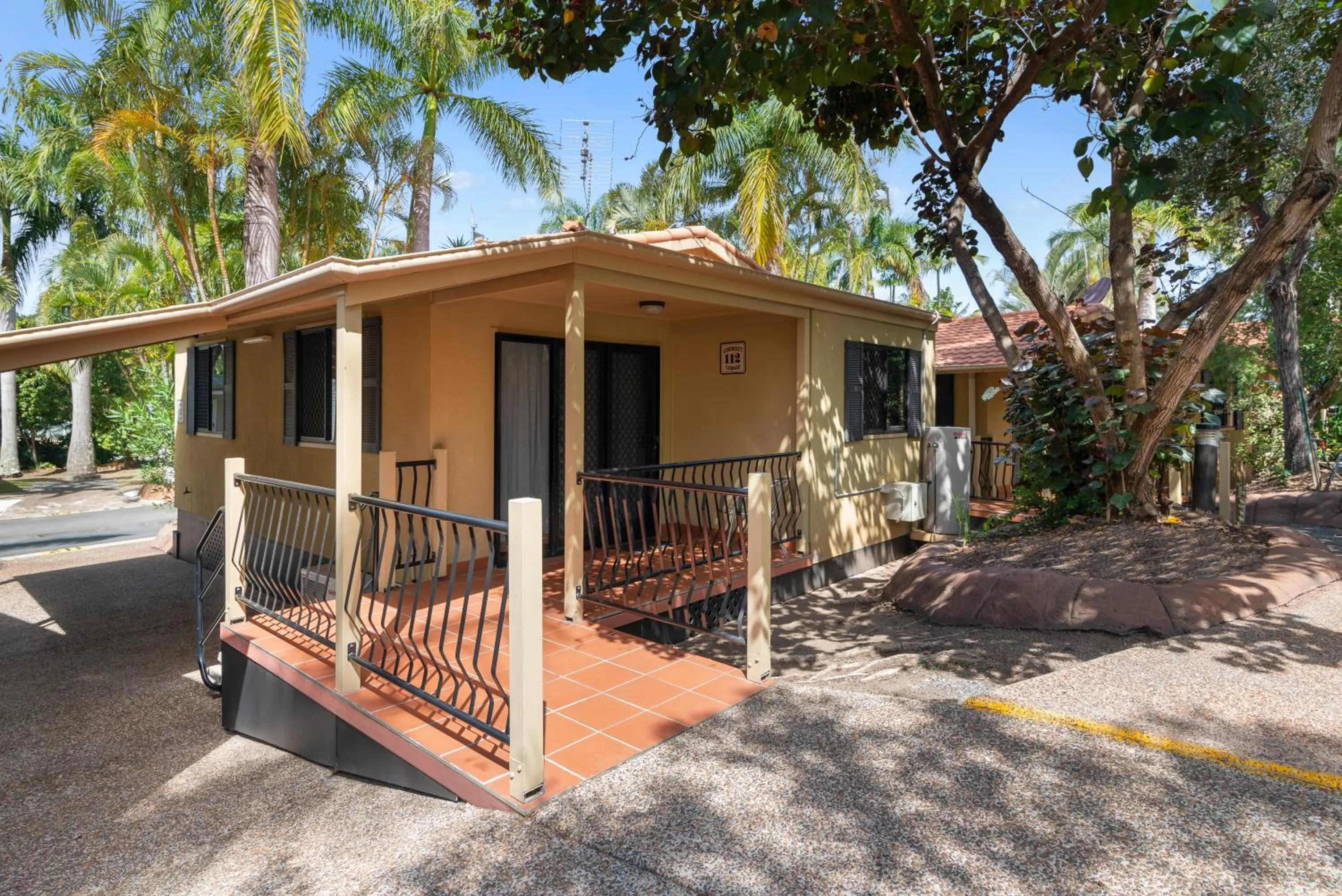 Patio in Ashmore Palms Holiday Village