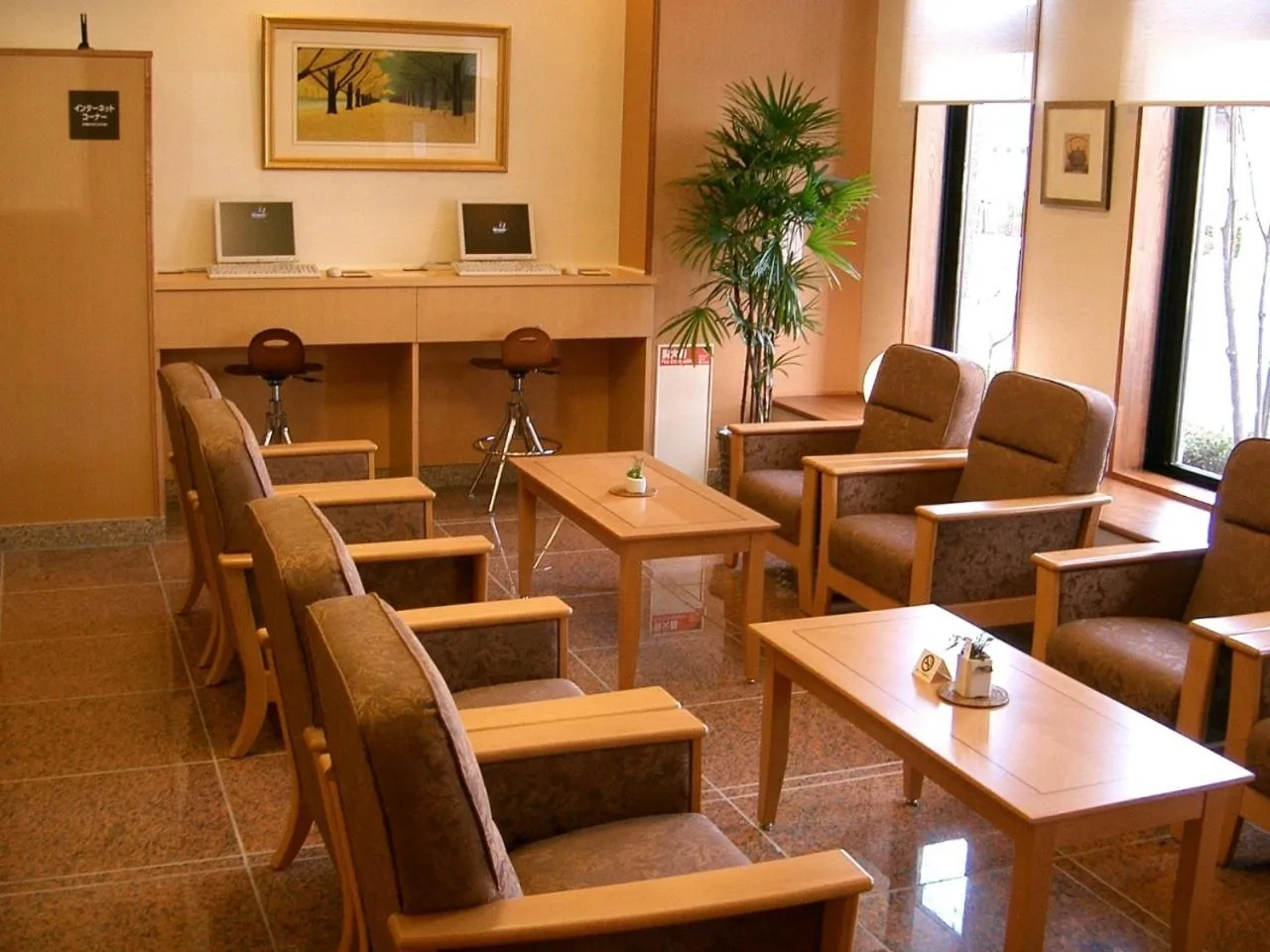 Lobby or reception in Hotel Route-Inn Aizuwakamatsu