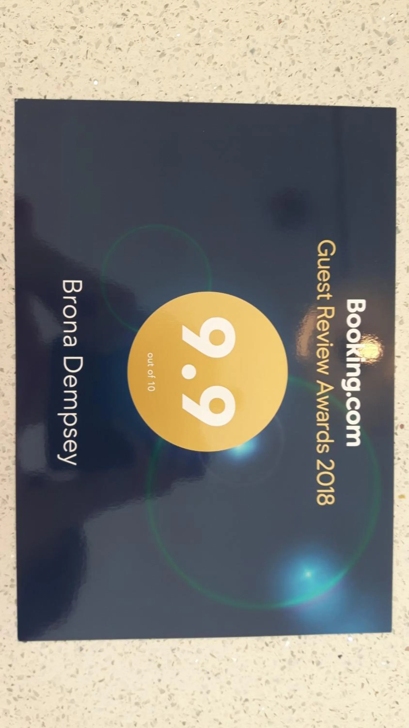 Certificate/Award in Brona Dempsey