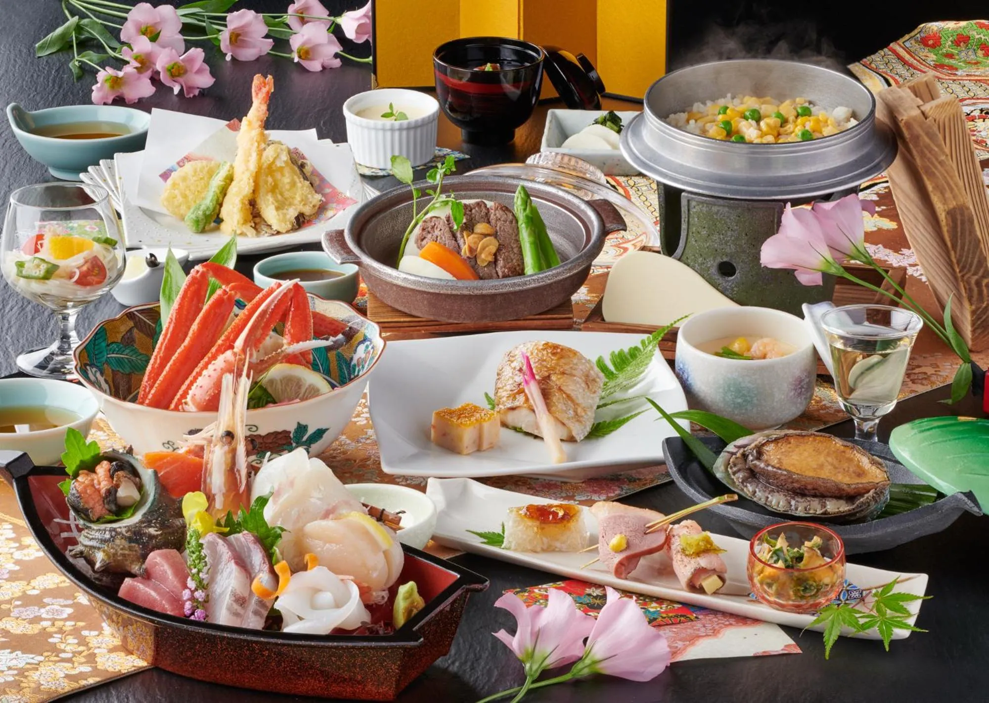 Dinner in Awazuonsen Kitahachi