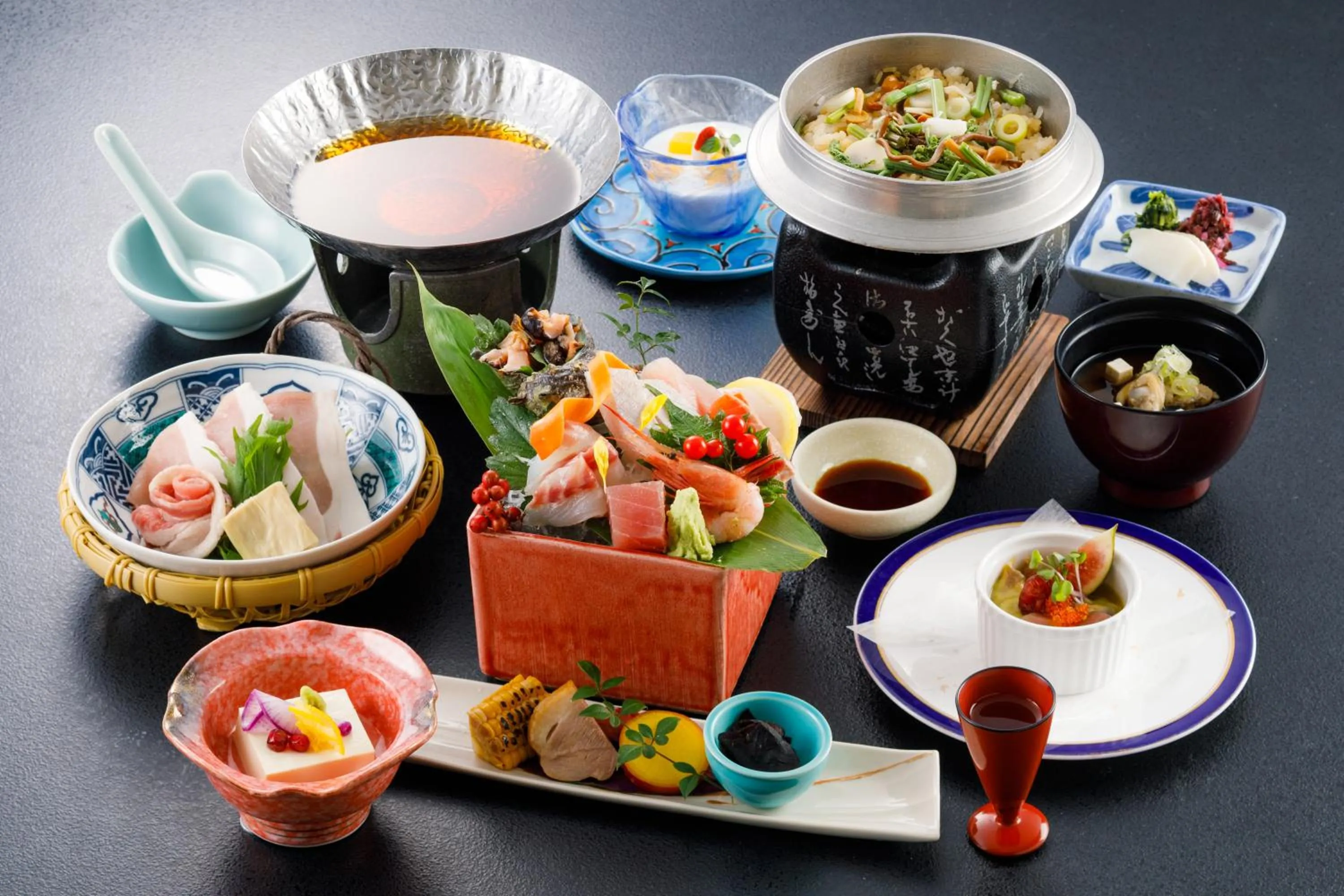 Dinner in Awazuonsen Kitahachi