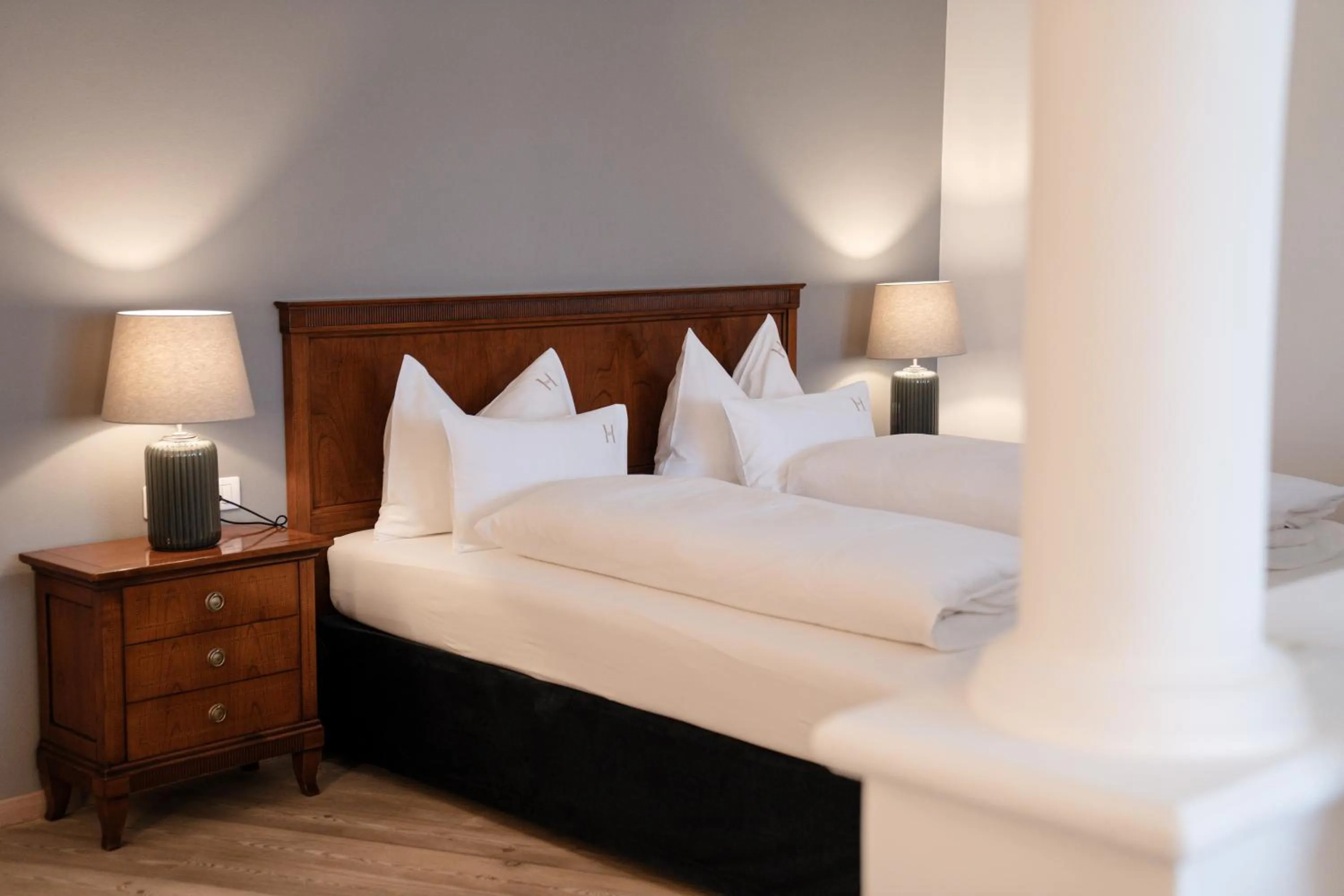 Bed in Hotel Hanswirt