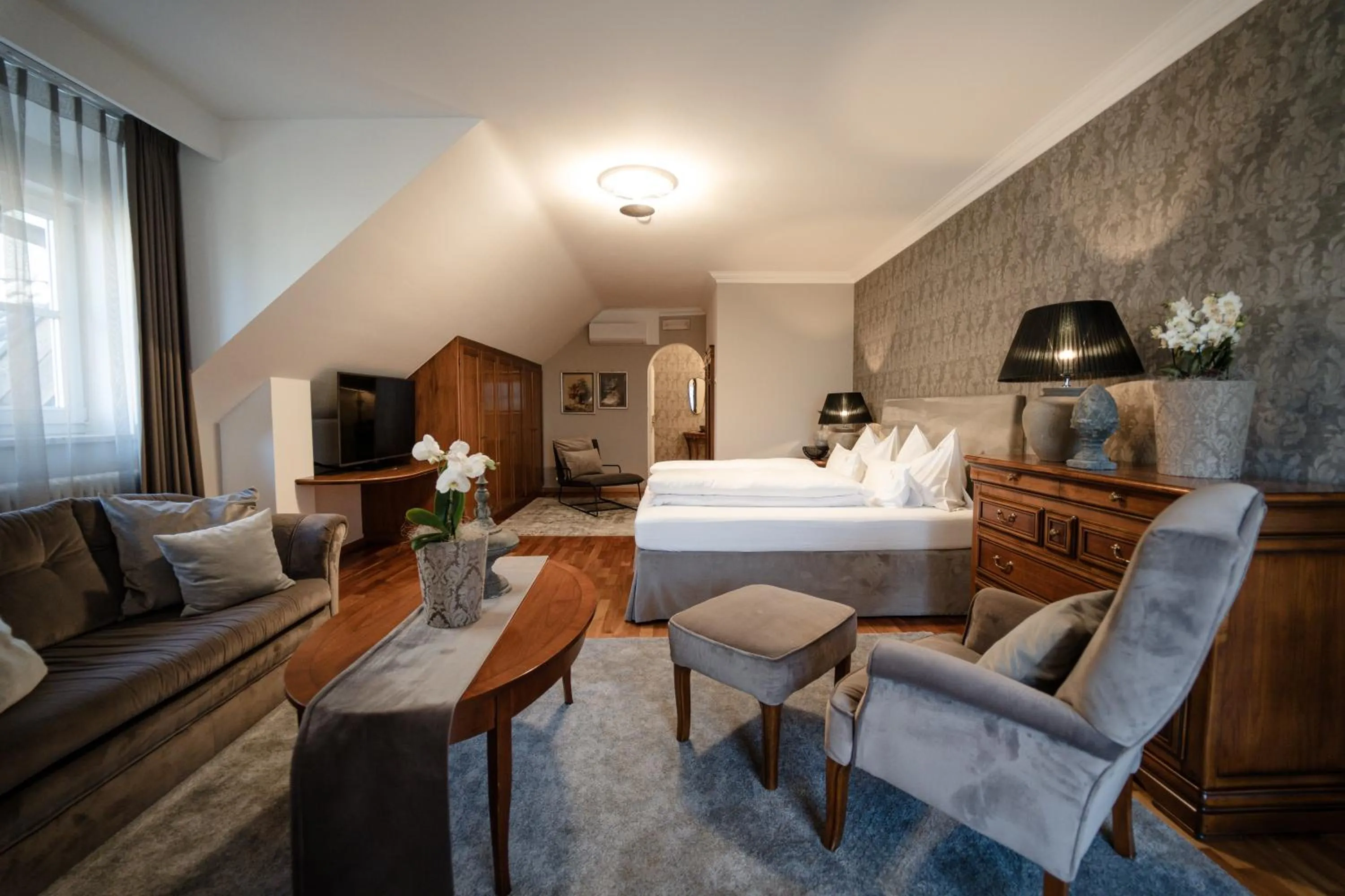 Bed in Hotel Hanswirt