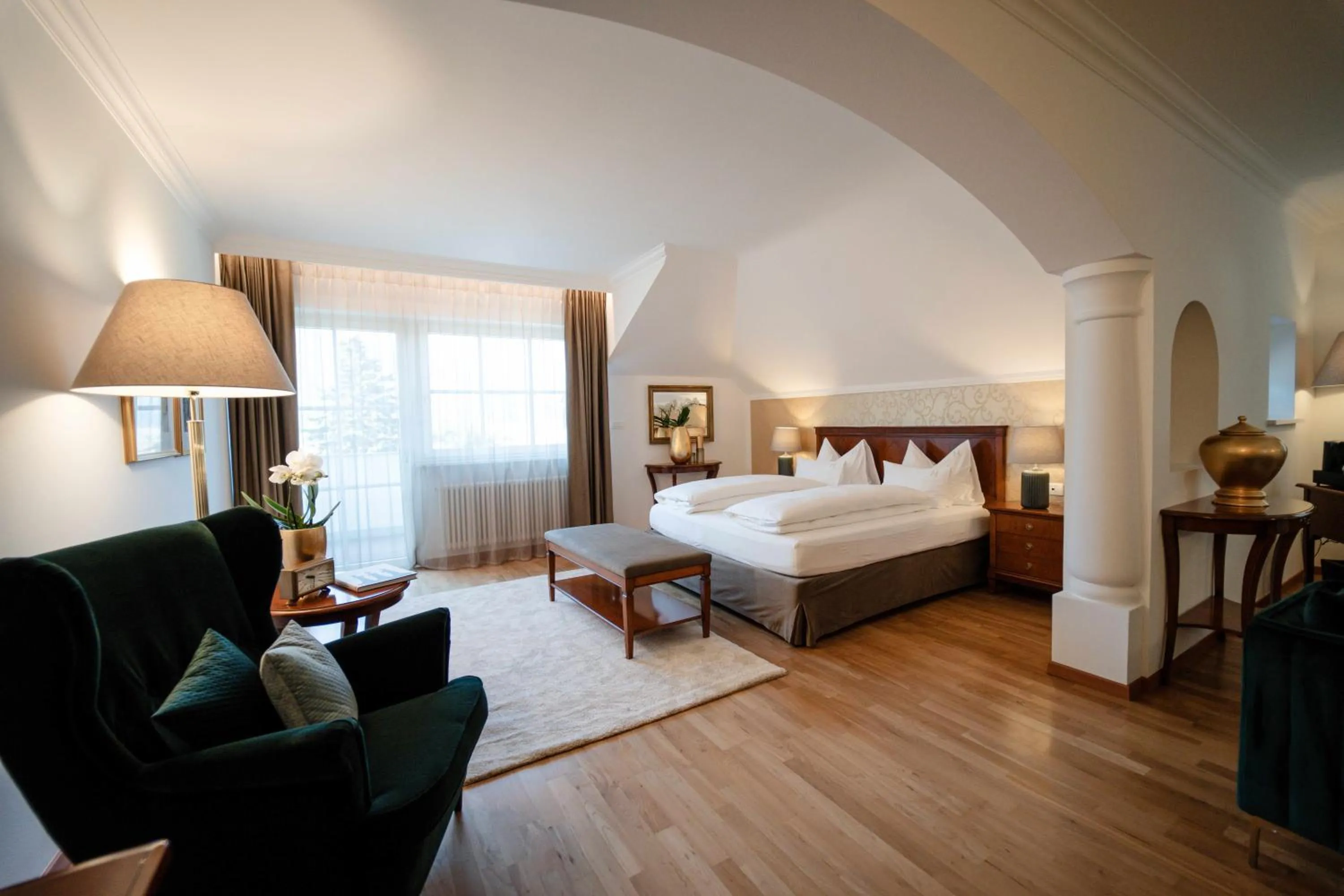 Bed in Hotel Hanswirt