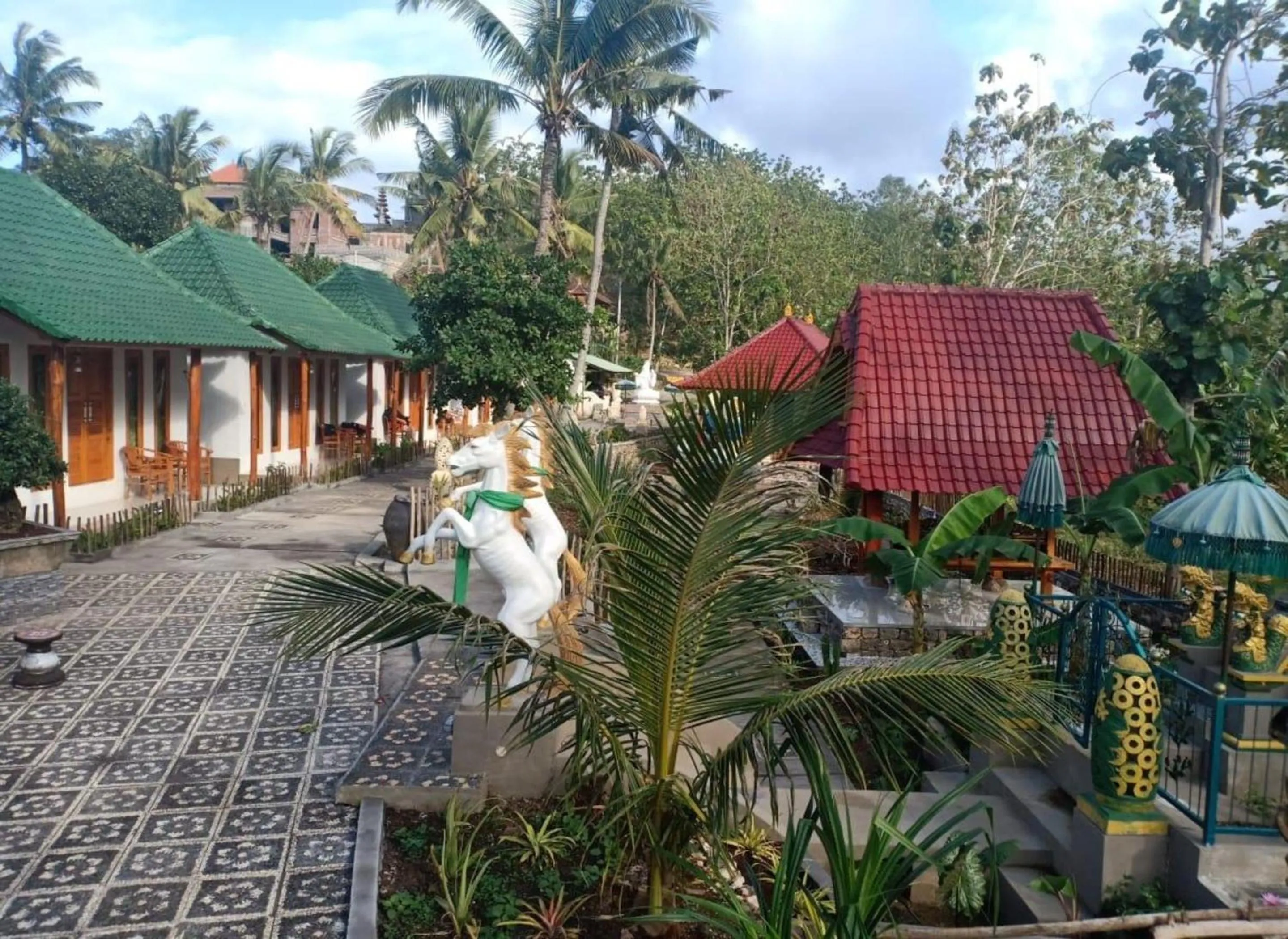 Facade/entrance in Green Kubu Asri Villa