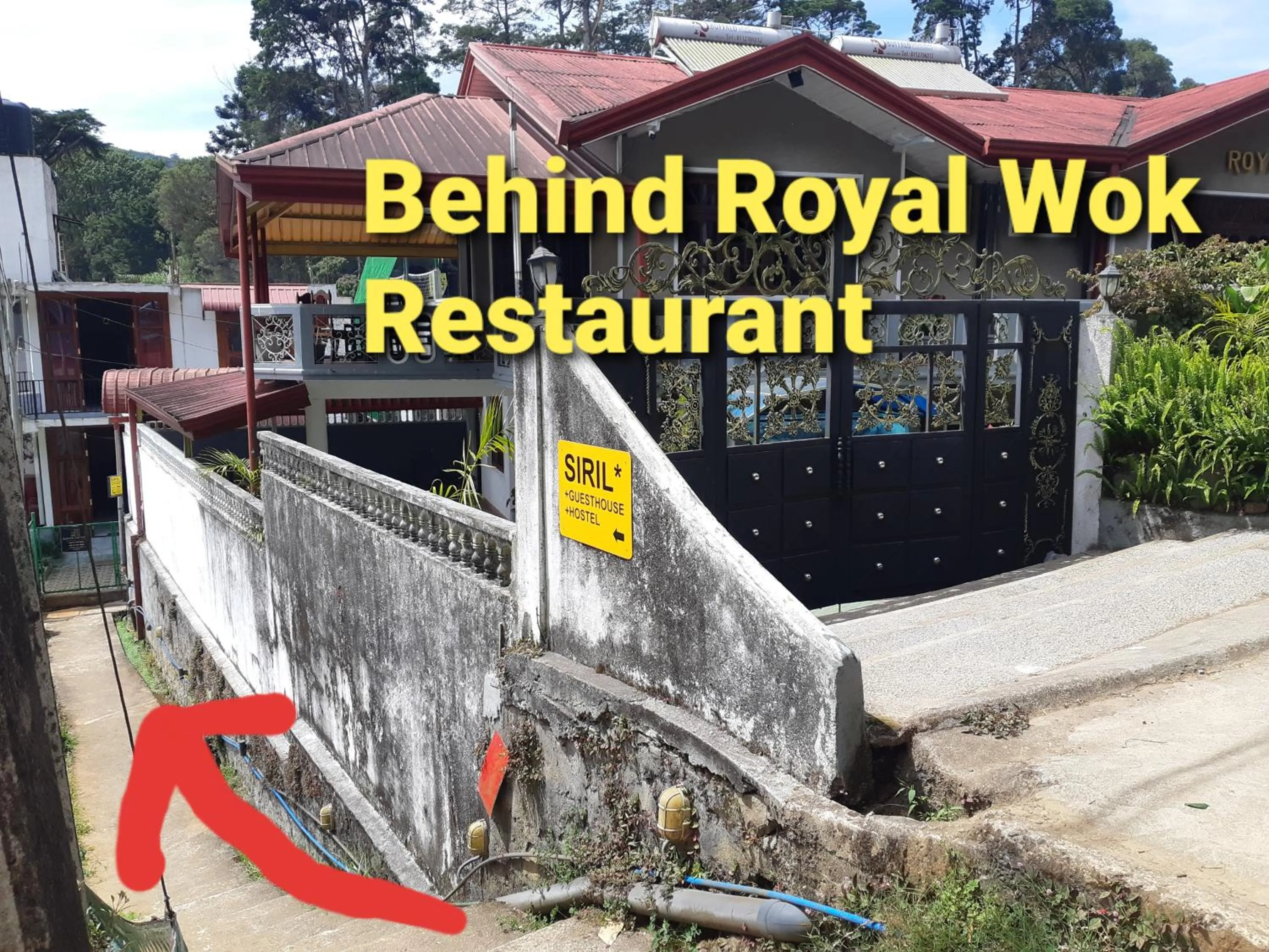 Facade/entrance in Siril Guesthouse Hostel