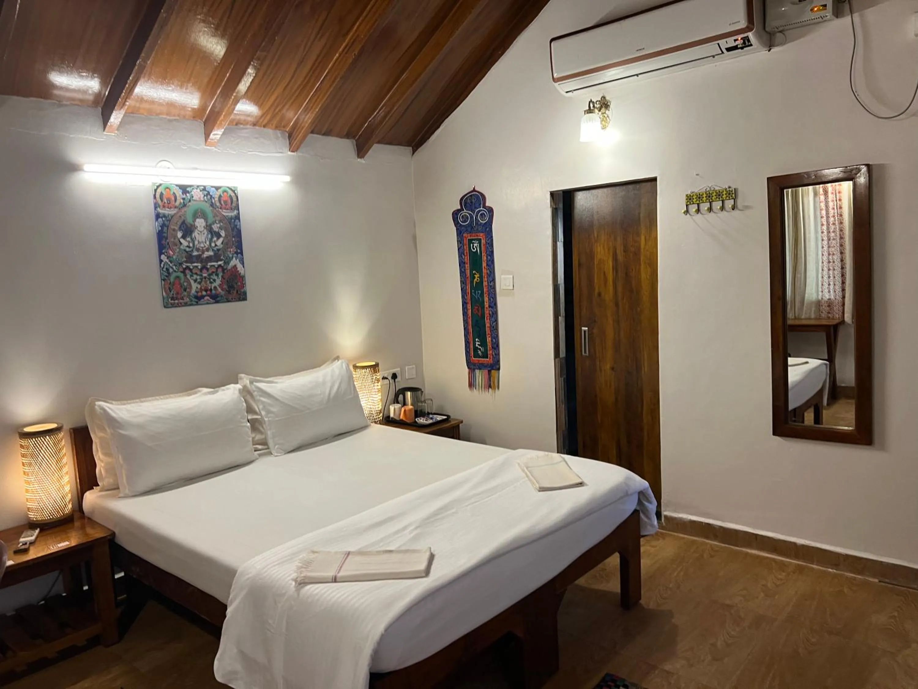 Bed in OmBodhi Retreat