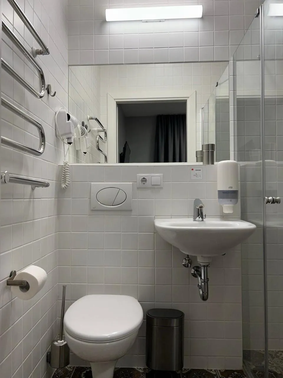 Shower in Stay Vilnius Hotel