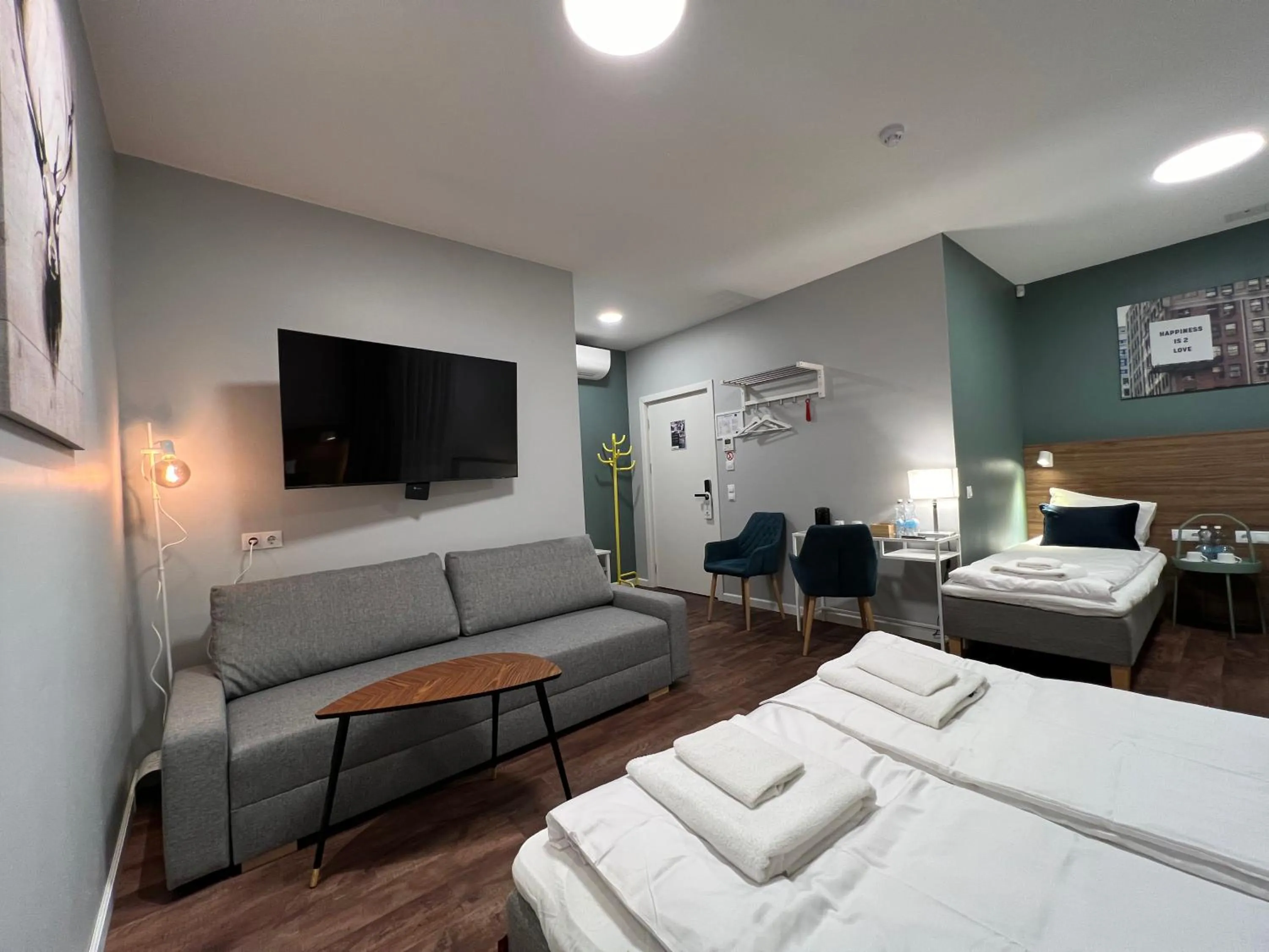 Bed in Stay Vilnius Hotel