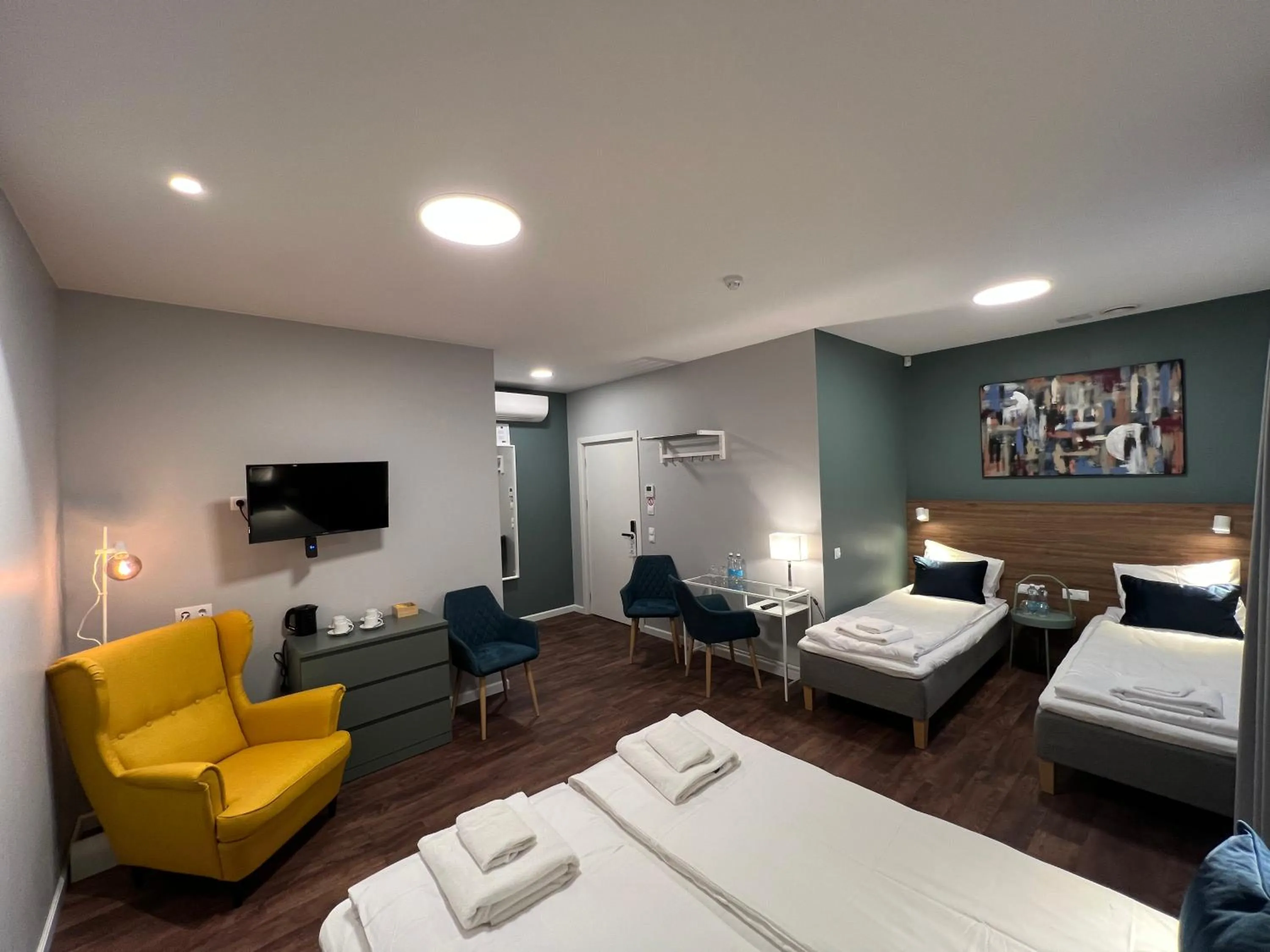 Bed in Stay Vilnius Hotel